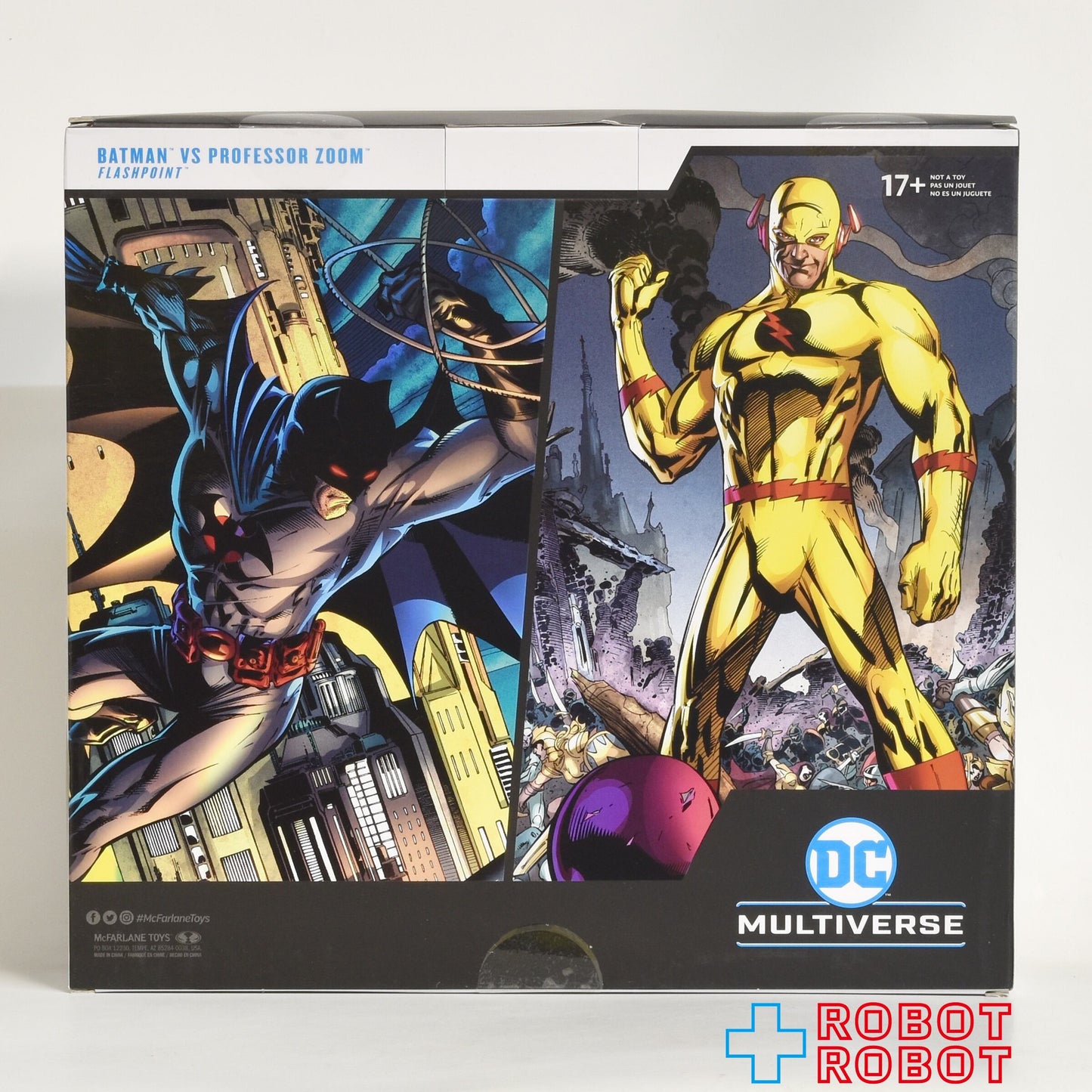 マクファーレン・トイズ DCマルチバース トーマス・ウェイン バットマン and プロフェッサー・ズーム (フラッシュポイント) 2パック 7インチ アクションフィギュア 未開封