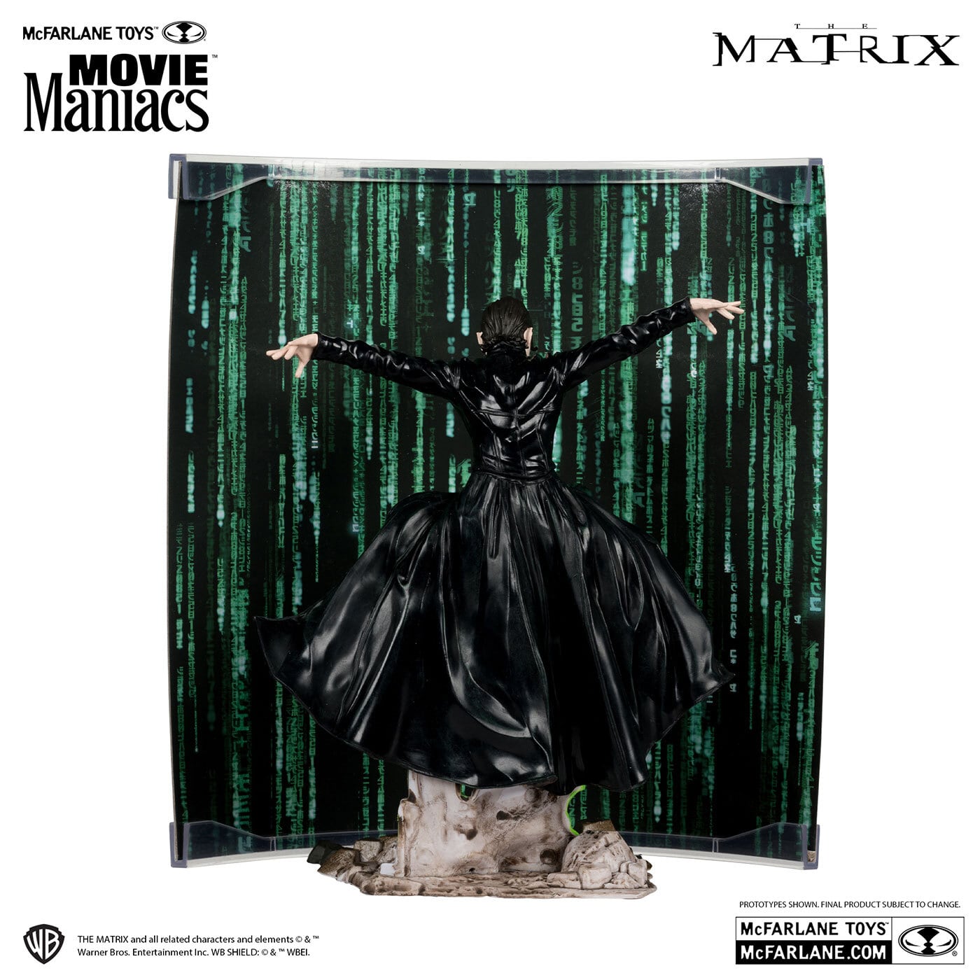 マクファーレントイズ ムービーマニアックス マトリックス トリニティ 6インチ ポーズドスタチュー 未開封