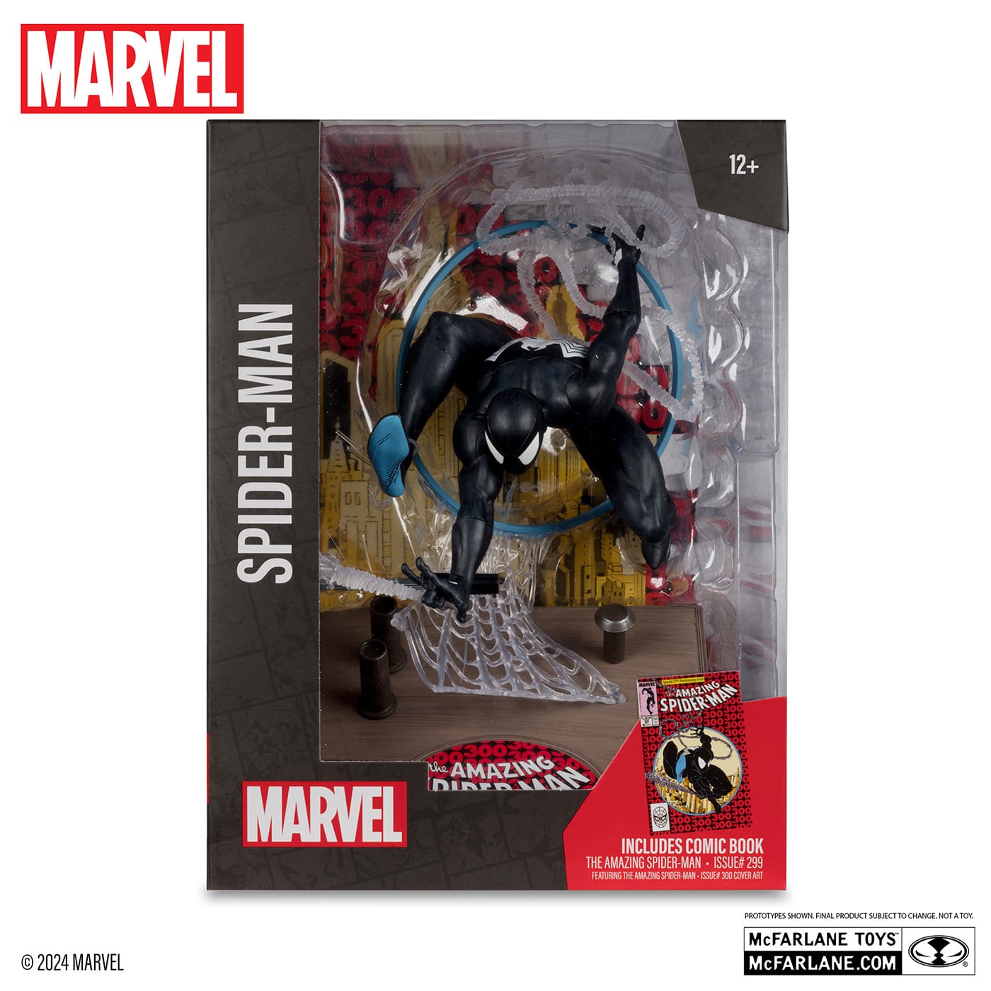 マクファーレン・トイズ マーベル シーン・フィギュア #005 スパイダーマン (シンビオートスーツ) 1/6 スタチューフィギュア 未開封