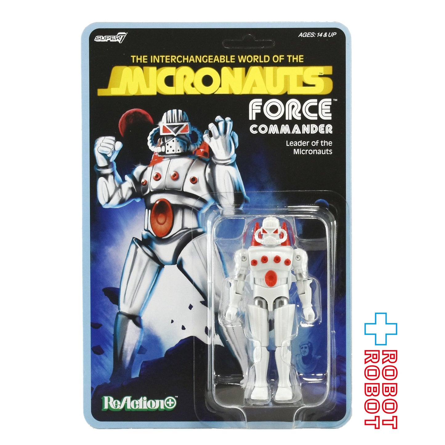 スーパー7 リ・アクション+ マイクロノーツ フォース・コマンダー 3.75インチ アクションフィギュア 未開封