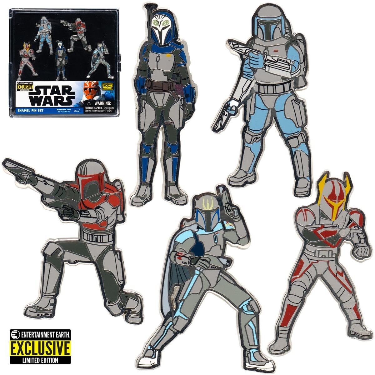 スター・ウォーズ / マンダロリアン エナメルピン ５個入 未開封