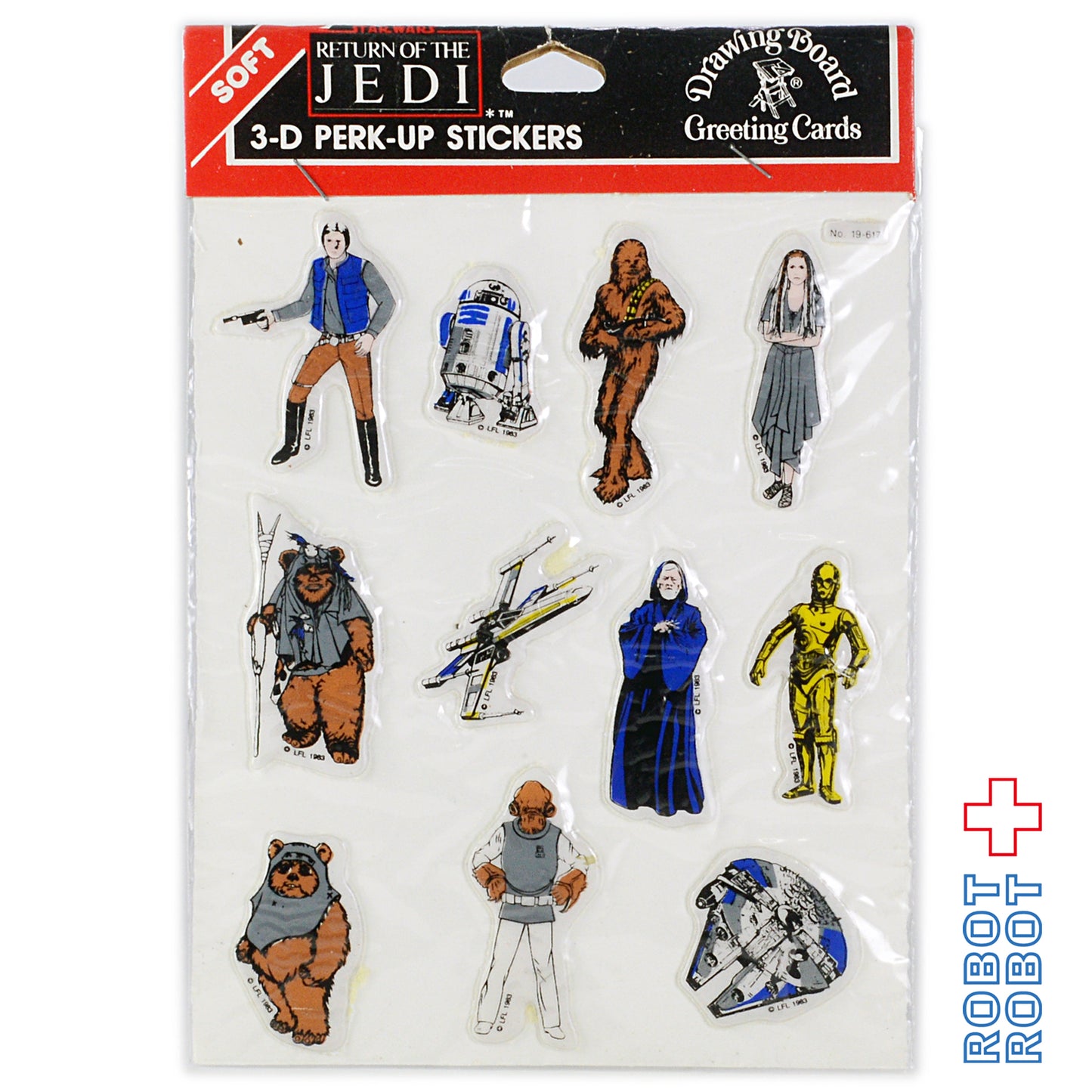 スター・ウォーズ ROTJ 反乱軍 3Dモコモコ シール 未開封