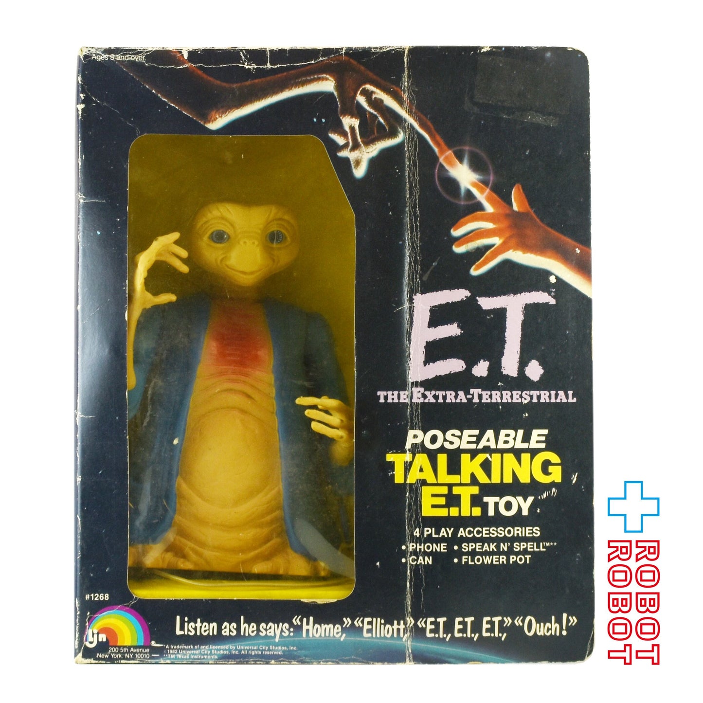 LJN社 E.T トーキング フィギュア 1982 青ガウン 開封 箱入