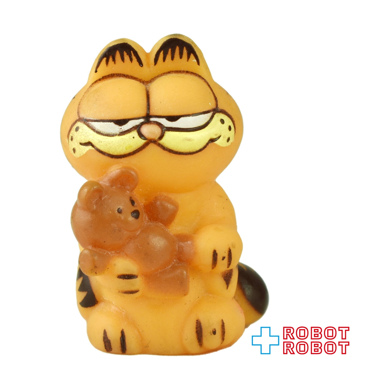 ガーフィールド w/くまのぬいぐるみ ペンシルトッパー ソフビフィギュア