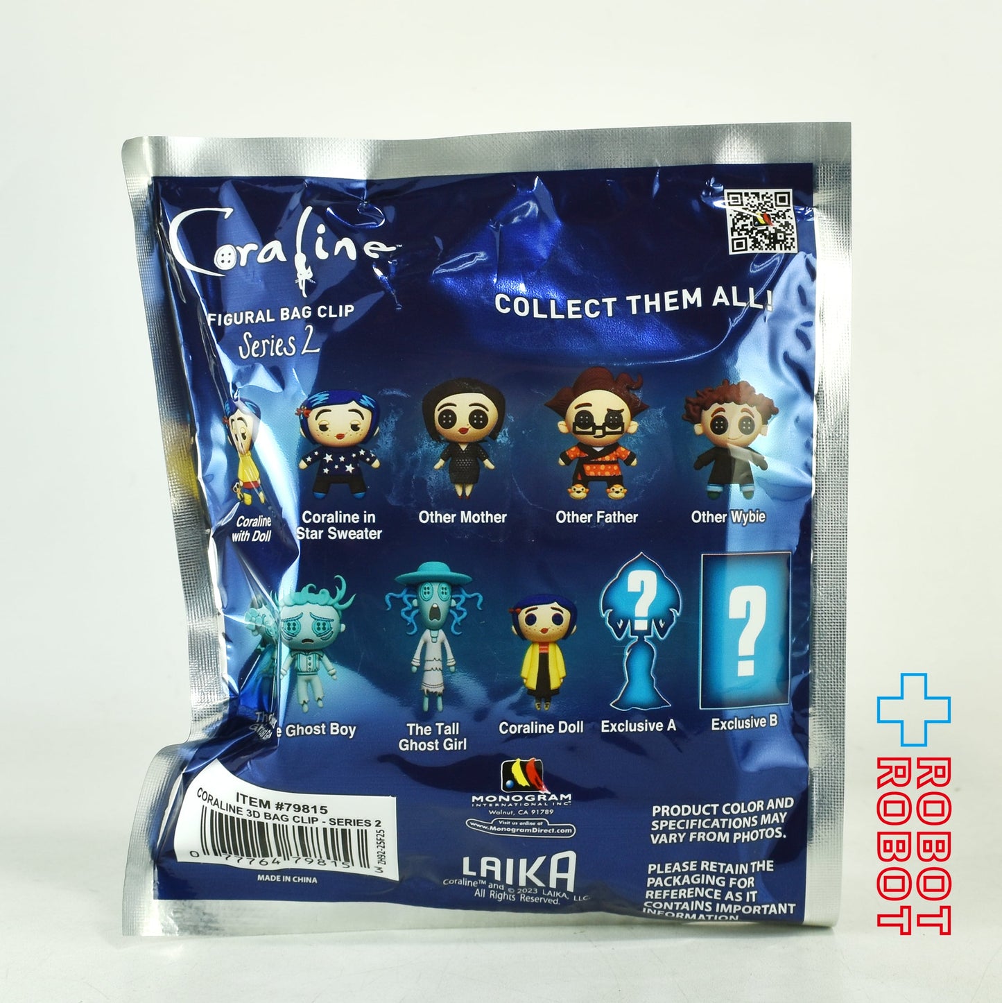 モノグラム フィギュラル バッグ クリップ コララインとボタンの魔女 シリーズ2 1パック 未開封