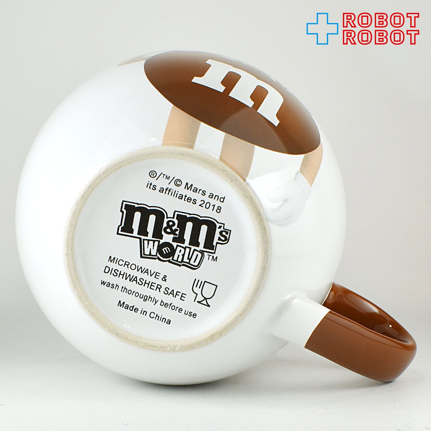 M&M's ブラウン 陶器マグカップ ホワイト エムアンドエムズ