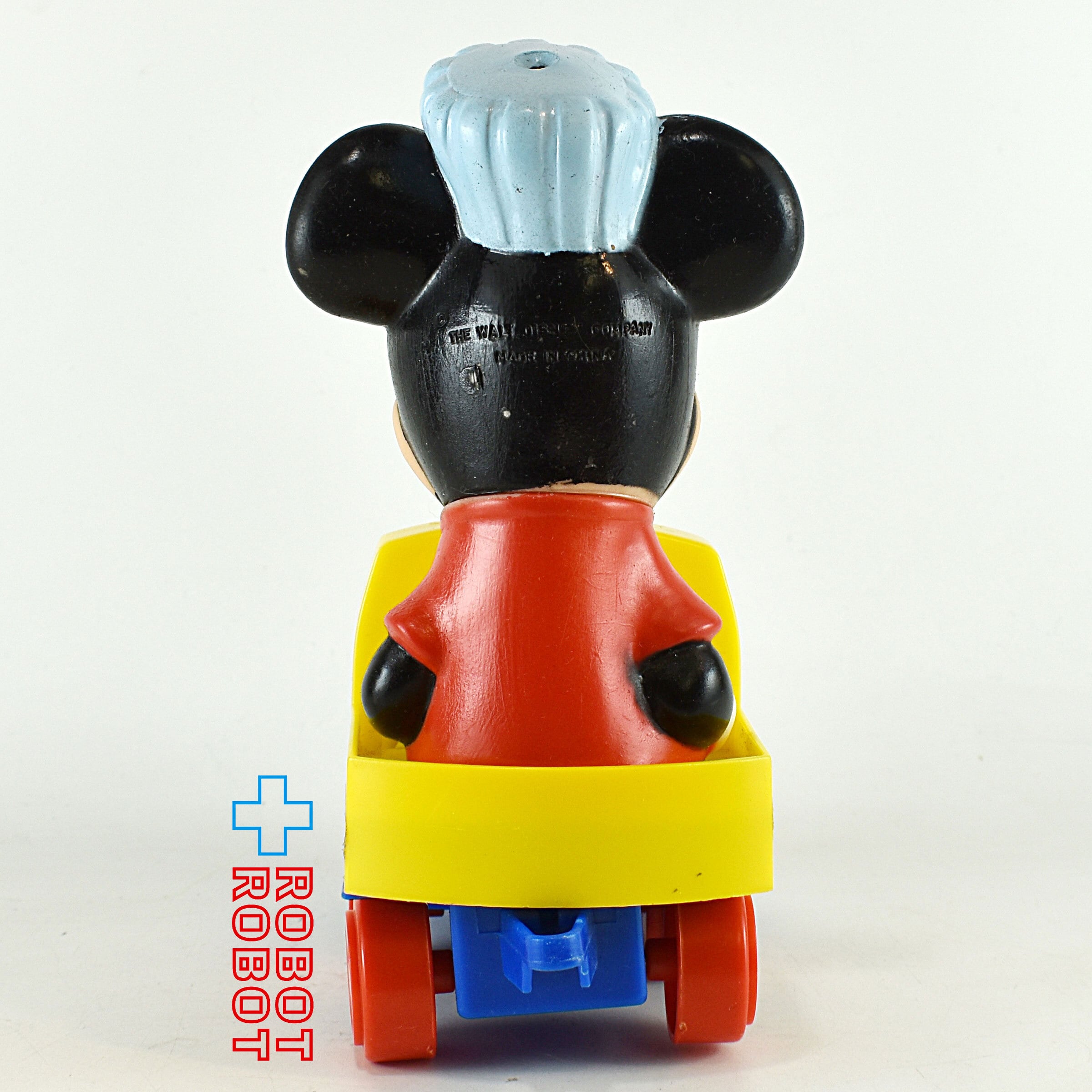 ディズニー ミッキーマウス ソフビ ラバーヘッド プラスチック