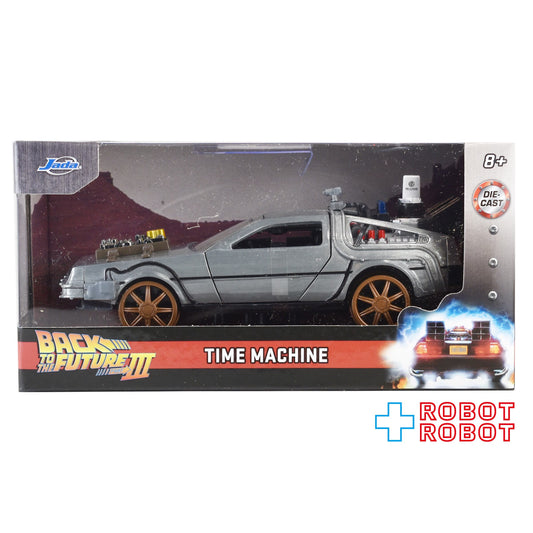 JADA TOYS メタルズ・ダイキャスト 1/32 バック・トゥ・ザ・フューチャー 3 デロリアン( レールホイール)