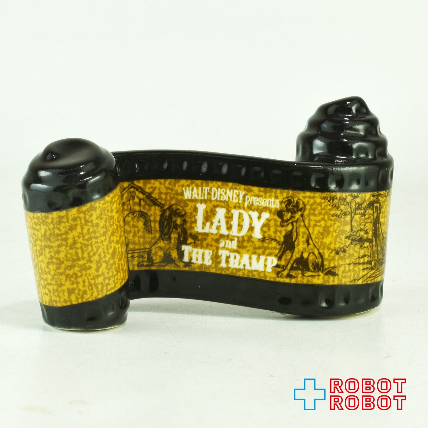 ディズニー WDCC わんわん物語 レディ& トランプ  トランプ・イン・ ラブ レディ・イン・ラブ フィルム付き 箱付き ※難あり