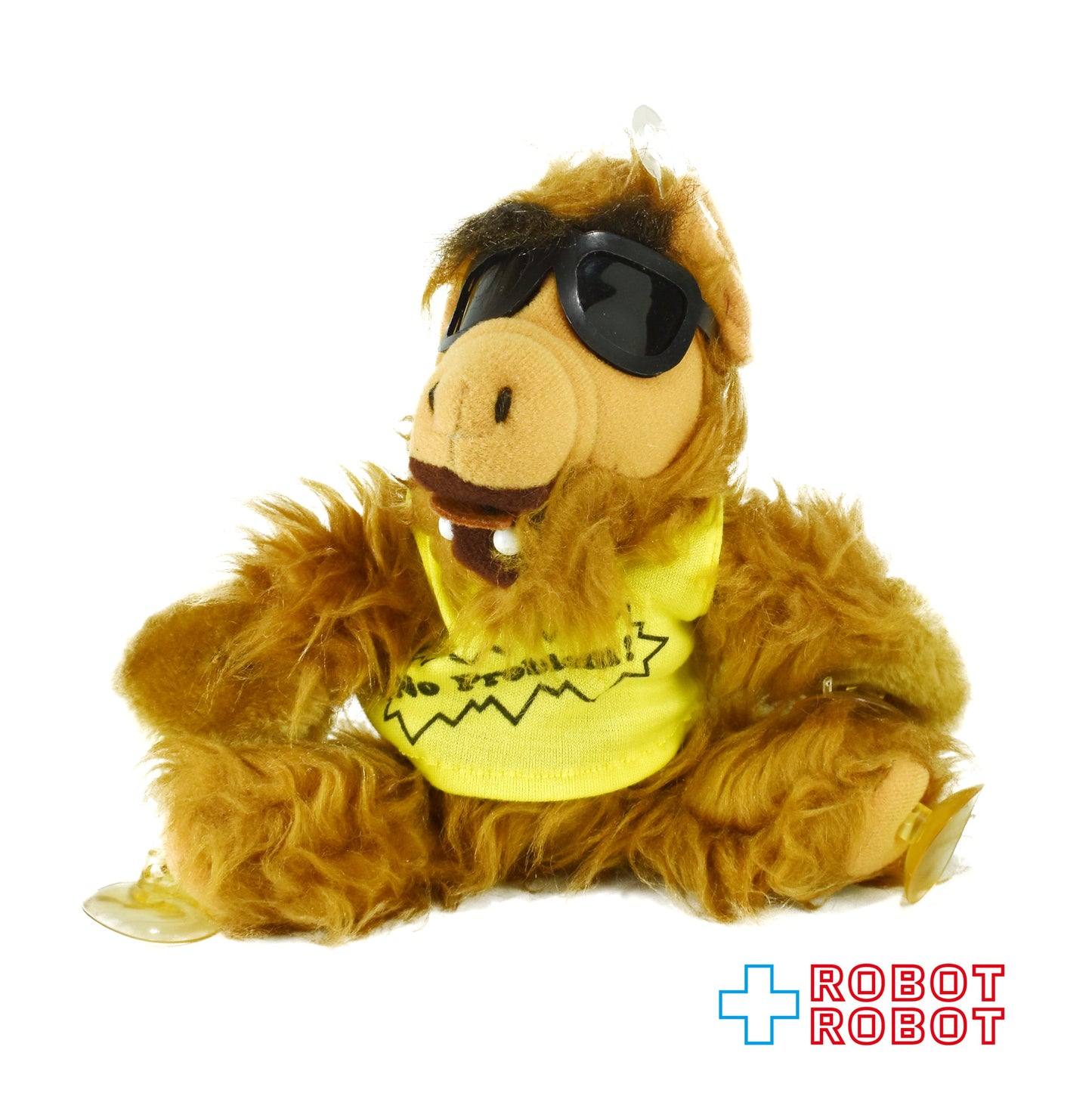 アルフ 吸盤付き ぬいぐるみ人形 ノープロブレム黄色シャツ 9インチ