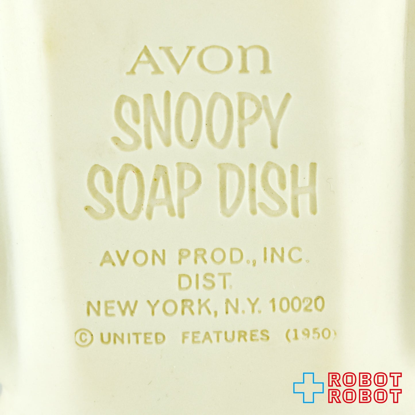 AVON ピーナッツ・ギャング スヌーピー ソフビ ソープディッシュ ※難有り