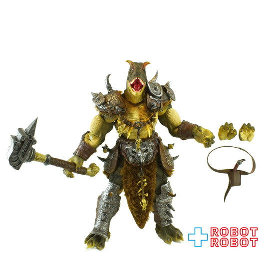 AXYTOYS ダイナソー・バトルフィールド 古参兵 (グリーン) 1/12 スケール可動フィギュア ルース