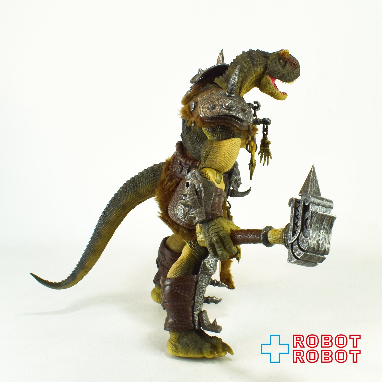 AXYTOYS ダイナソー・バトルフィールド 古参兵 (グリーン) 1/12 スケール可動フィギュア ルース