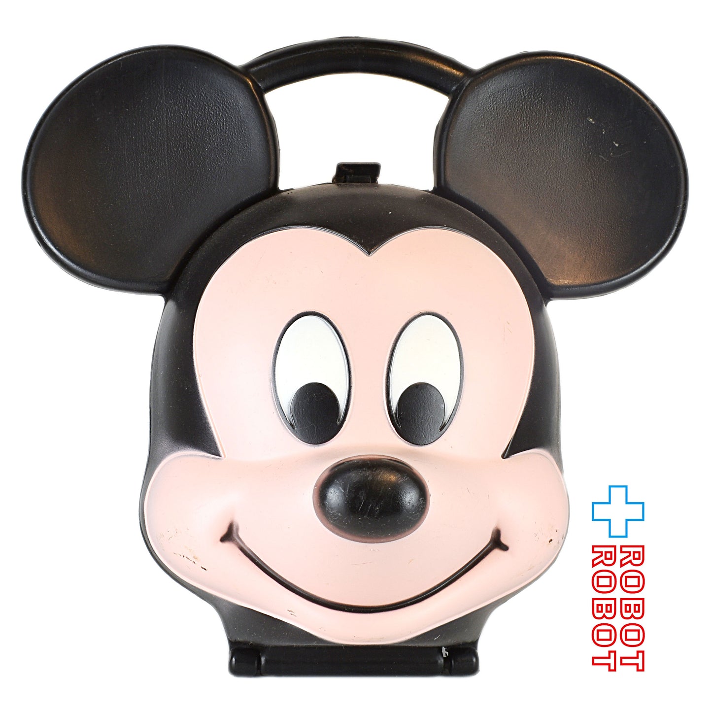 ミッキーマウスの顔のカタチのランチボックス 水筒欠ペイントロス アラジン社 1989