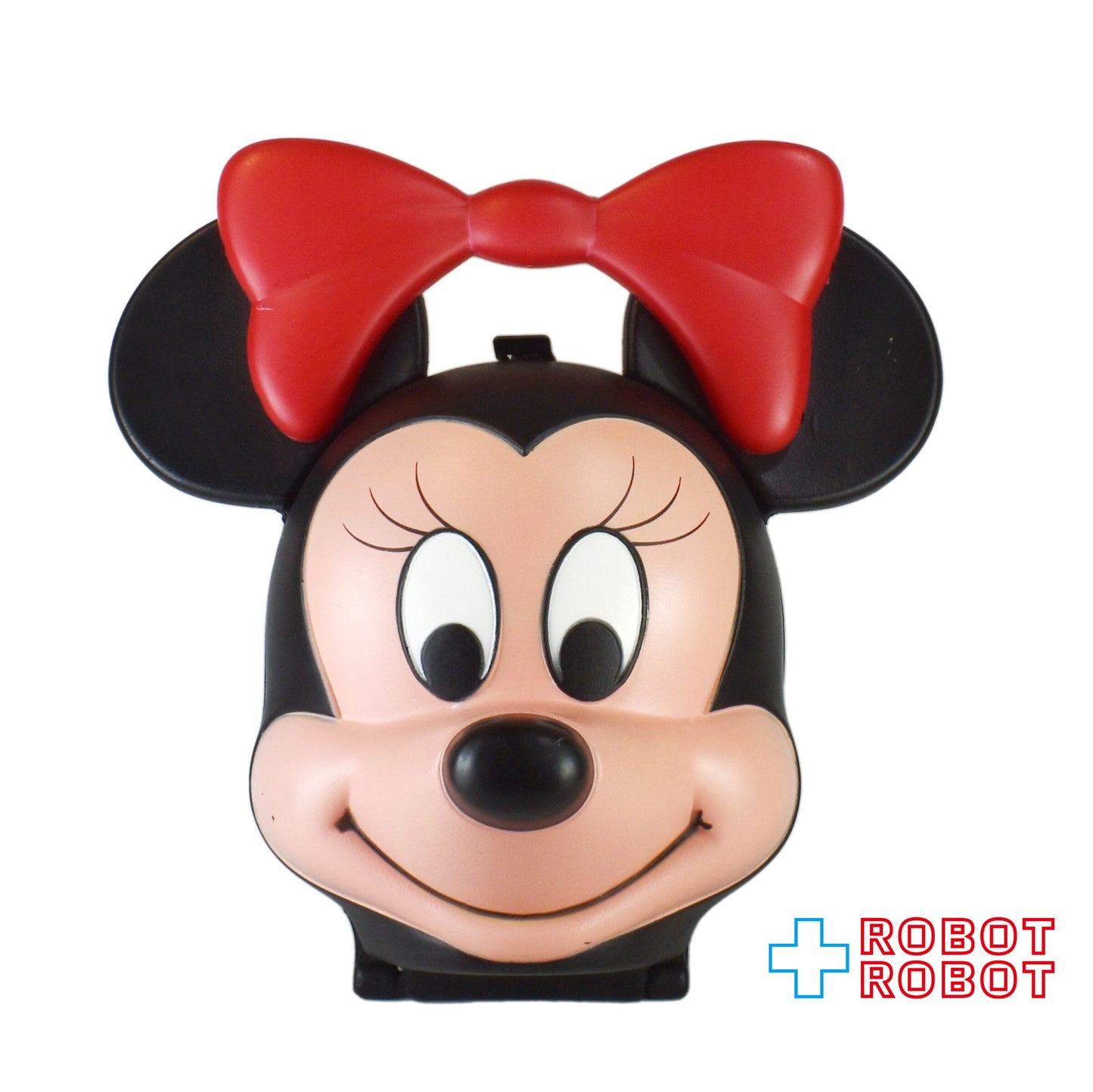 ミニーマウスの顔のカタチのランチボックス ALADDIN 水筒欠