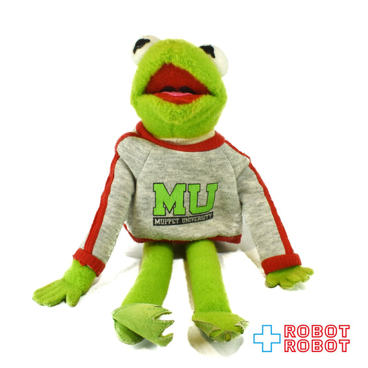 マペッツ カーミット マペッツ大学 ぬいぐるみ人形 1989 ※ズボン無し