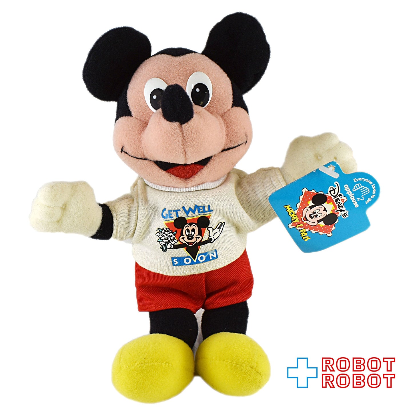 アプローズ社 ディズニー ミッキーマウス ミッキー＆パル ”ゲットウェルスーン” ぬいぐるみ人形 紙タグ付