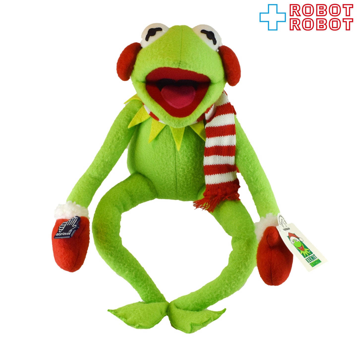 アプローズ社 マペッツ カーミット 冬仕様 ぬいぐるみ人形 1997