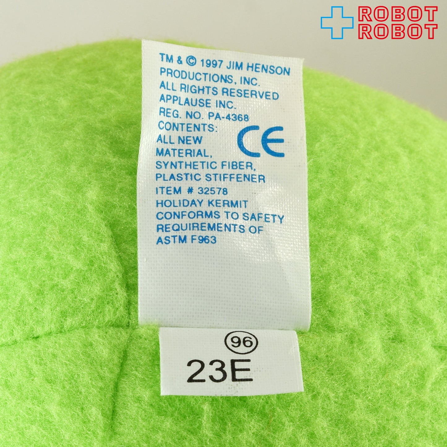 アプローズ社 マペッツ カーミット 冬仕様 ぬいぐるみ人形 1997