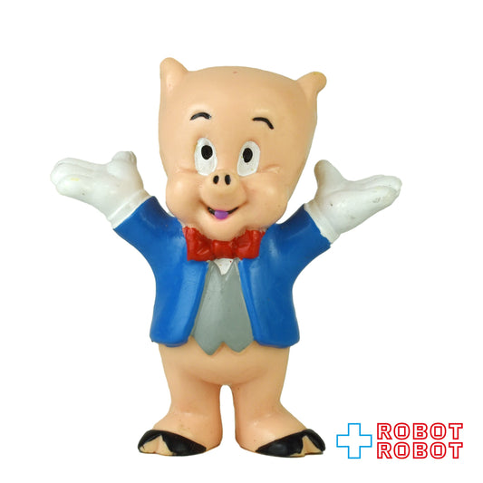 アプローズ社 シェル石油 ルーニー・テューンズ ポーキー・ピッグ 両手あげ PVCフィギュア 1988