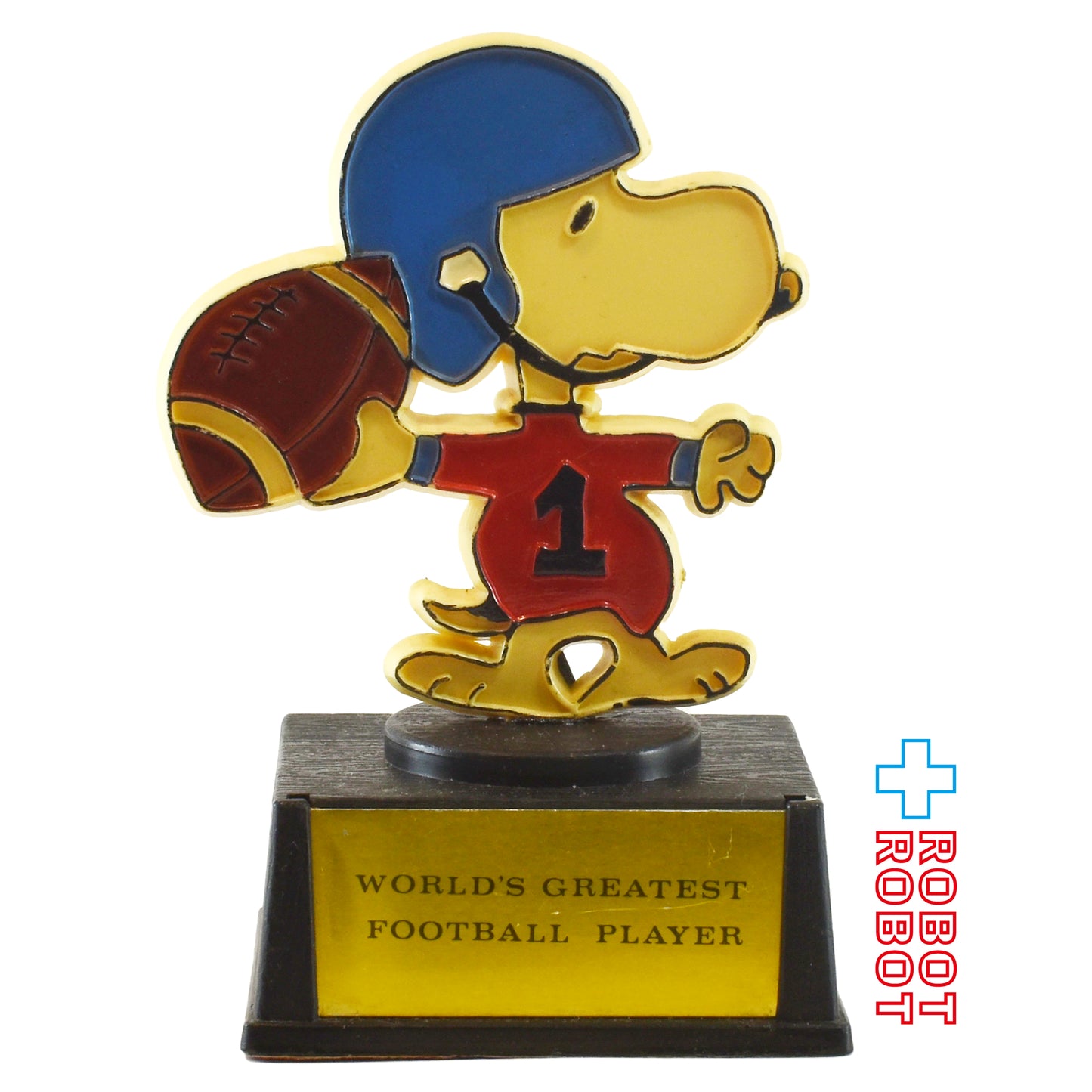 アビバ社 ピーナッツ・ギャング スヌーピー トロフィー ワールズ グレーテスト フットボール プレイヤー 青ヘルメット