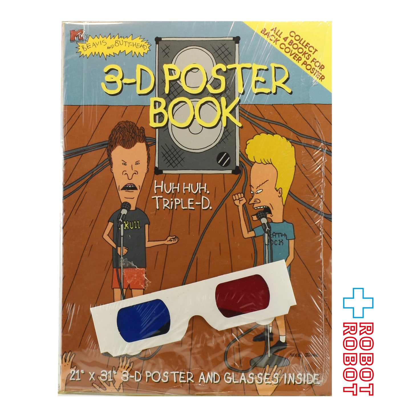 ビーバス&バットヘッド HUH HUH TRIPLE-D 3D ポスターブック 未開封