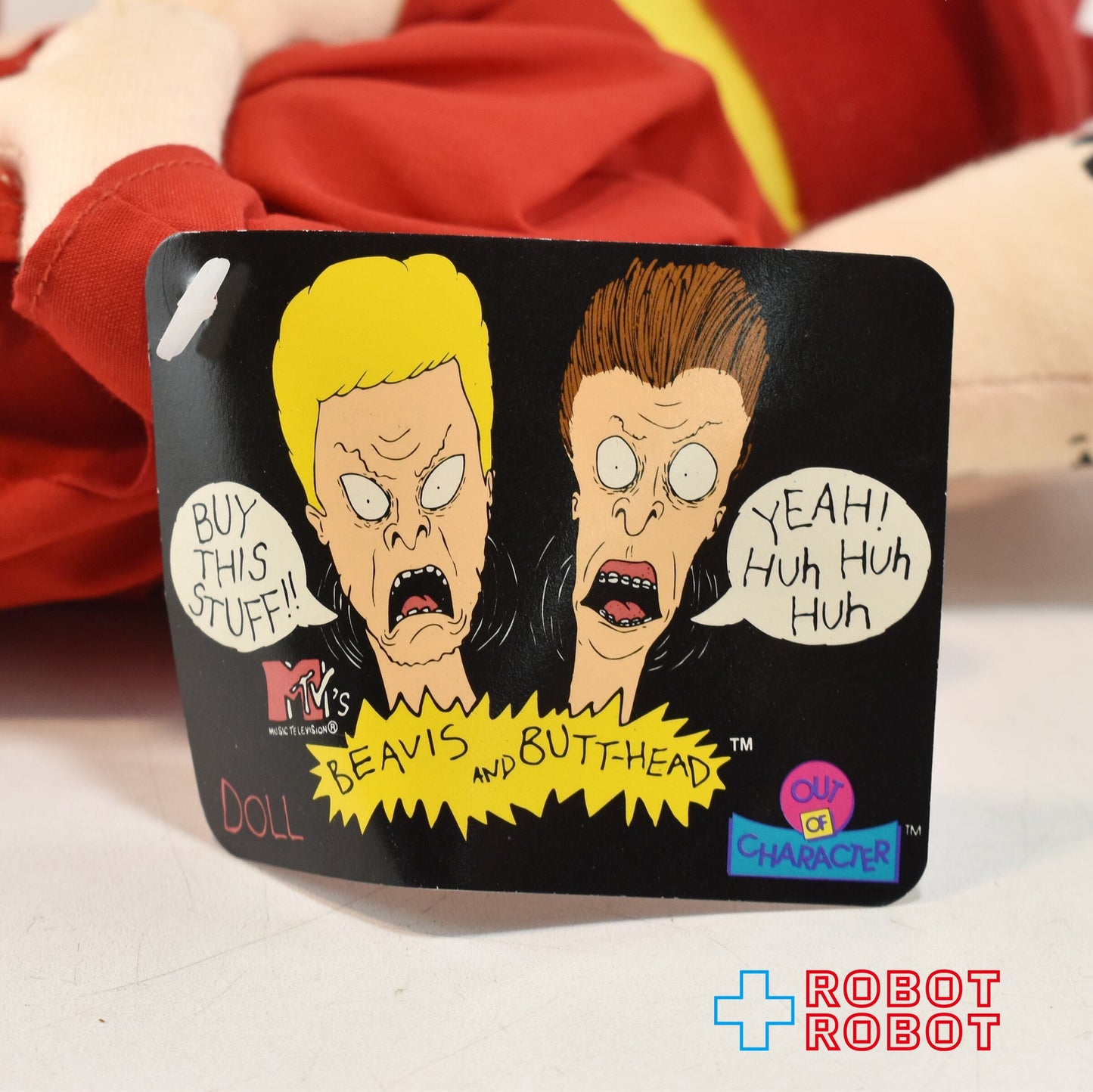 ビーバス・アンド・バットヘッド アウト オブ キャラクター 卒業ローブ ぬいぐるみ人形 2体セット タグ付き 1993