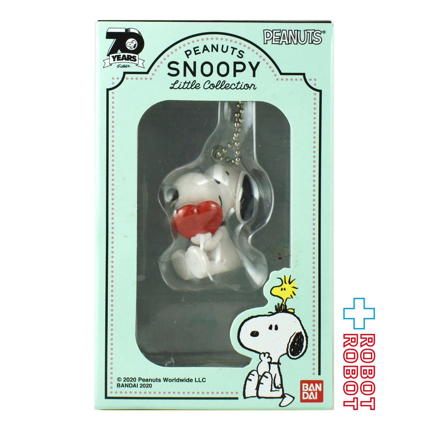 バンダイ ピーナッツ 70周年 スヌーピー リトルコレクション #1 スヌーピー ボールチェーン マスコット 未開封
