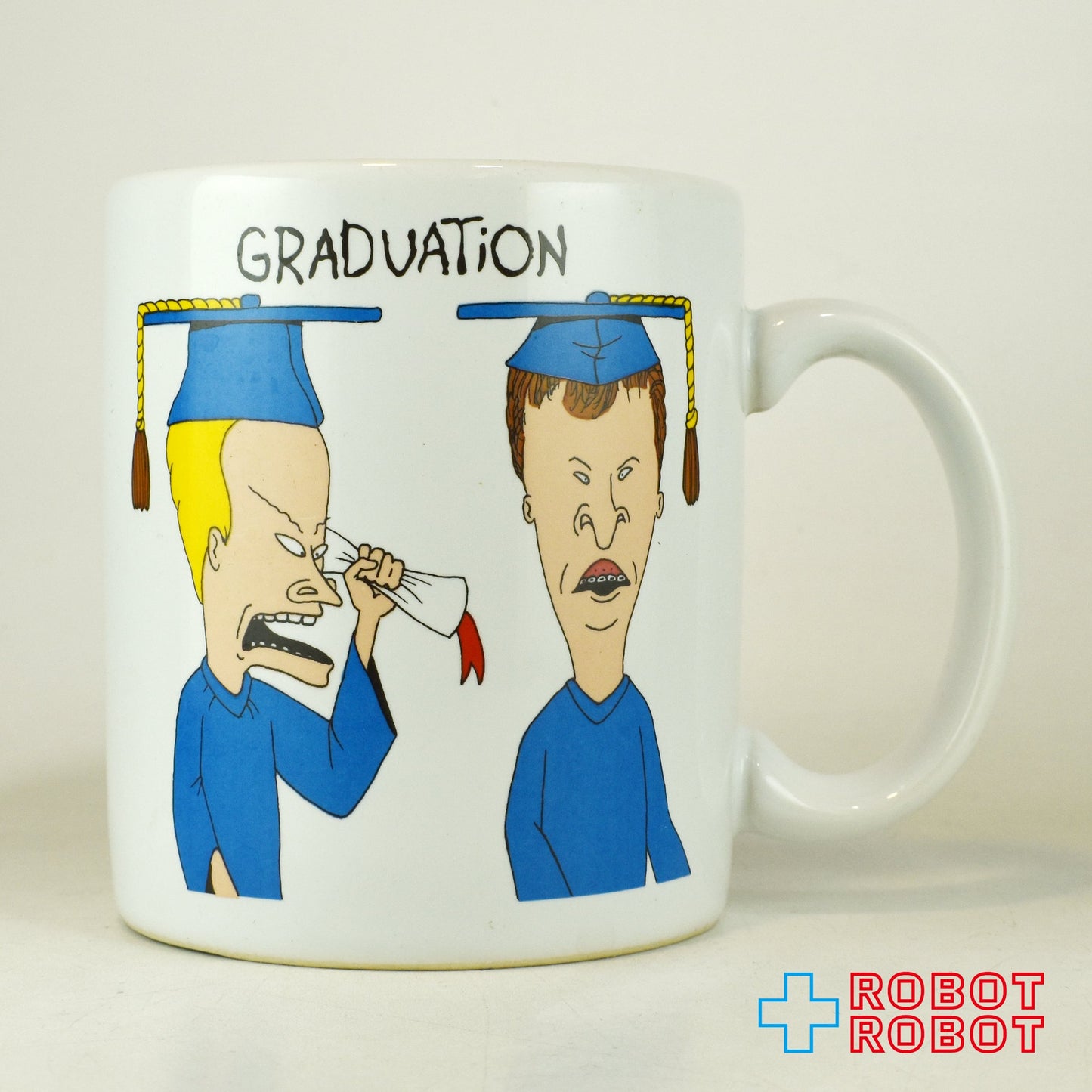 ビーバス&バットヘッド アウト オブ キャラクター 陶器製 マグカップ 卒業 1993