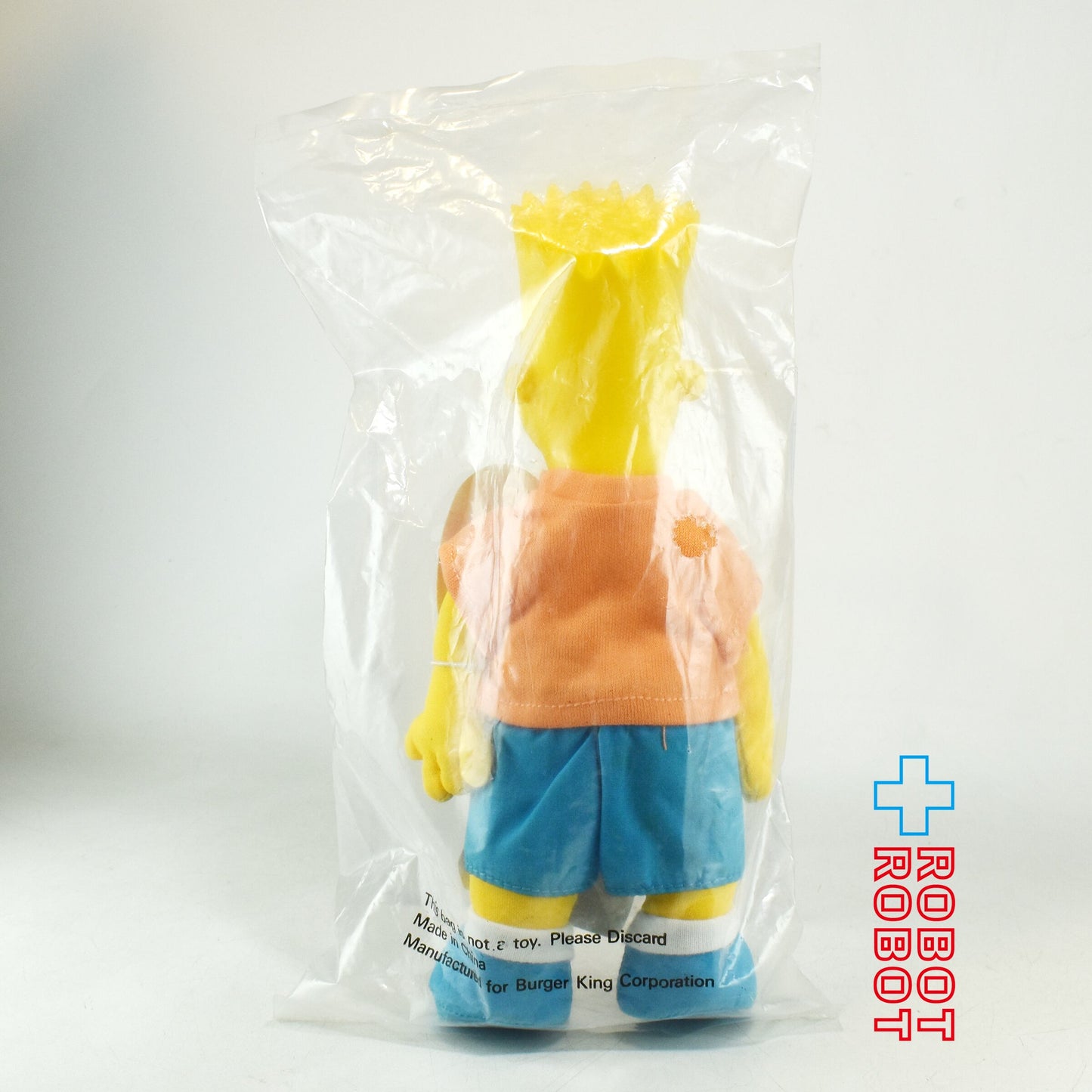 バーガーキング シンプソンズ / バート ソフビ顔ぬいぐるみ人形 1990 袋入未開封