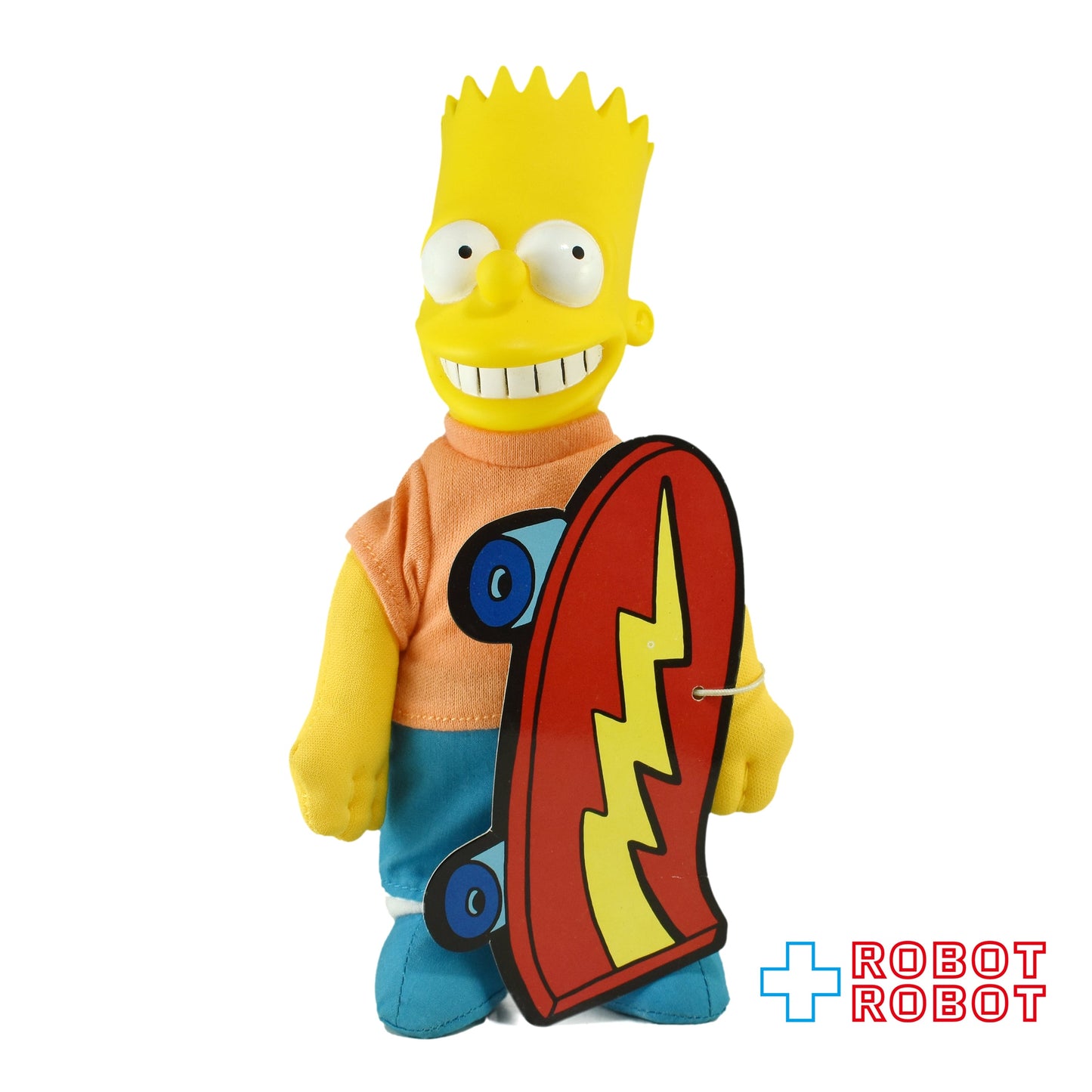 バーガーキング シンプソンズ / バート ソフビ顔ぬいぐるみ人形 1990 紙タグ付き
