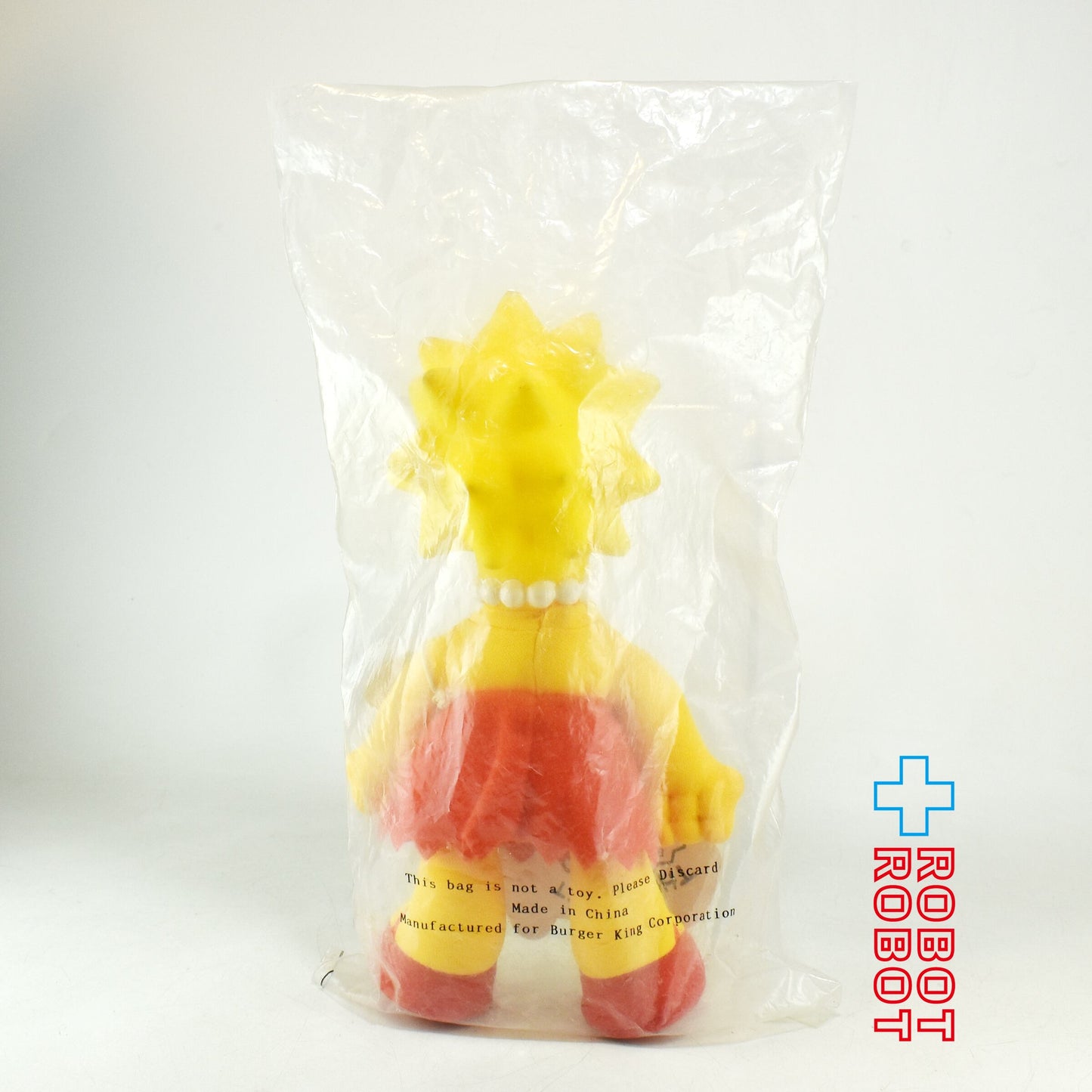 バーガーキング シンプソンズ / リサ ソフビ顔ぬいぐるみ人形 1990 袋入未開封