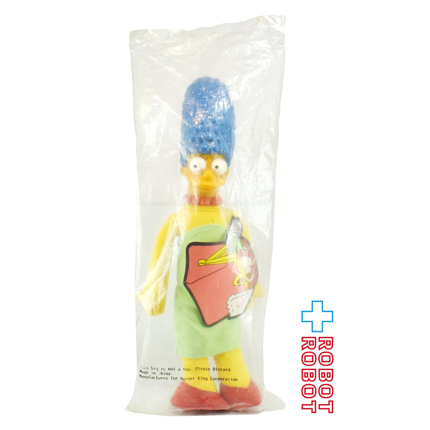 バーガーキング シンプソンズ / マージ ソフビ顔ぬいぐるみ人形 1990 袋入未開封