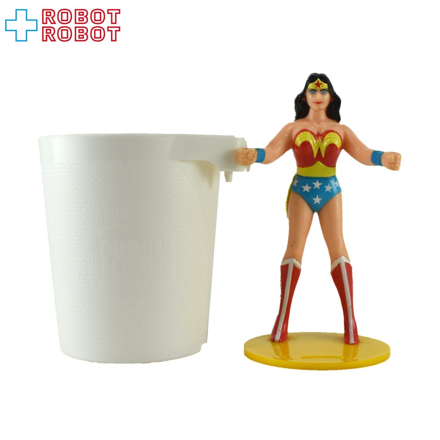 バーガーキング ワンダーウーマン プラスチックカップ w フィギュア