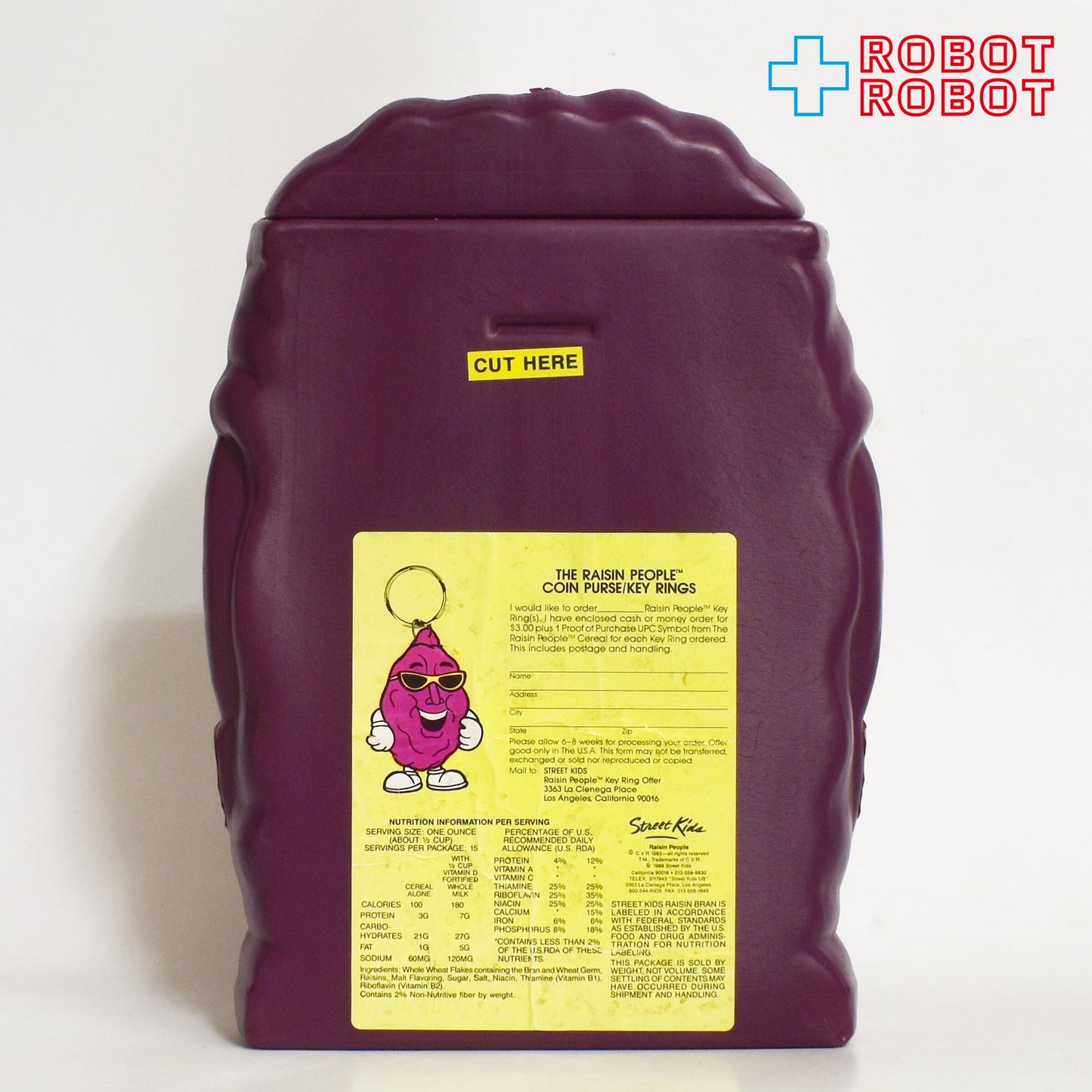 カリフォルニアレーズン シリアル ポリ貯金箱