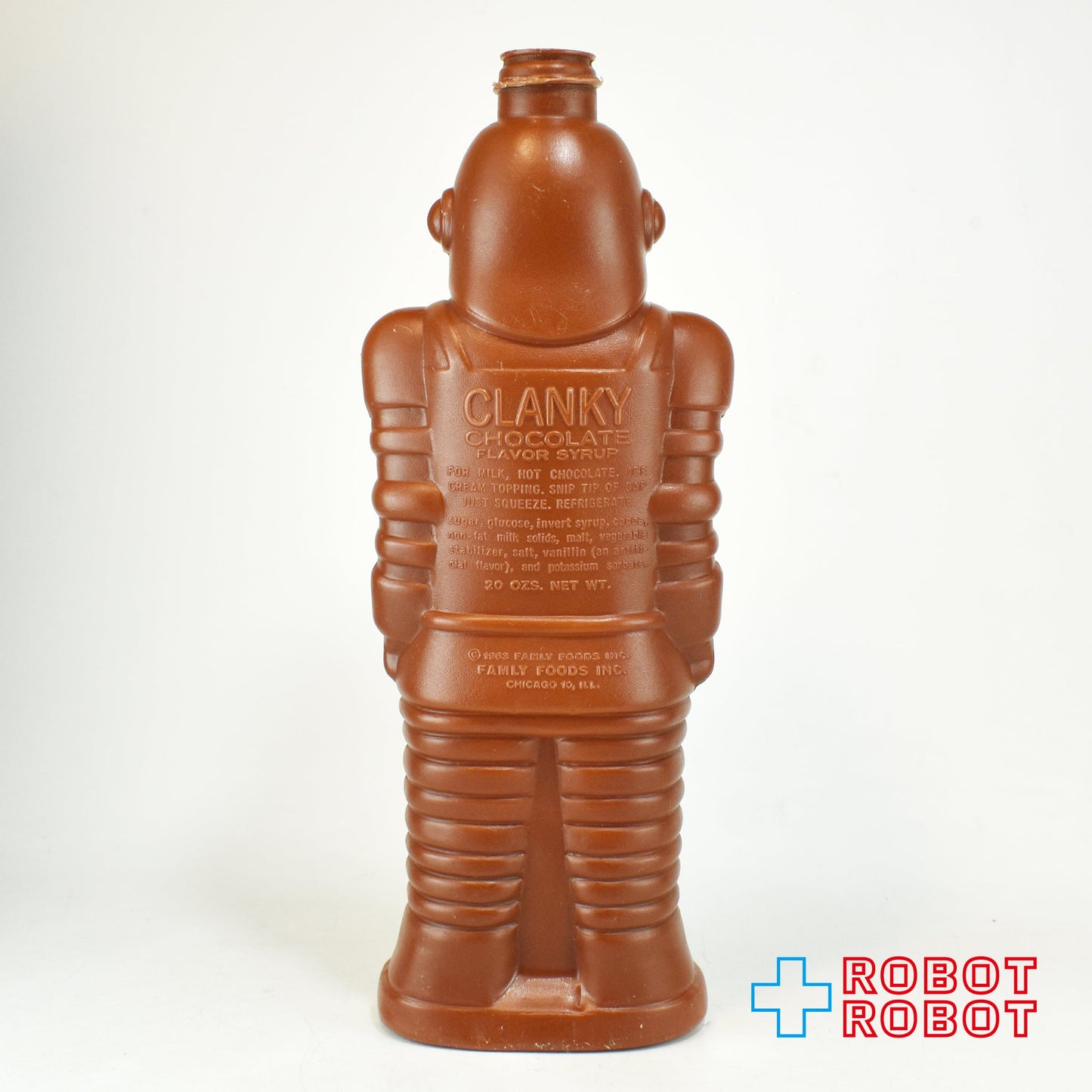 クランキー・チョコレート・フレーバー・シロップ ロボットの形のボトル ※難有り