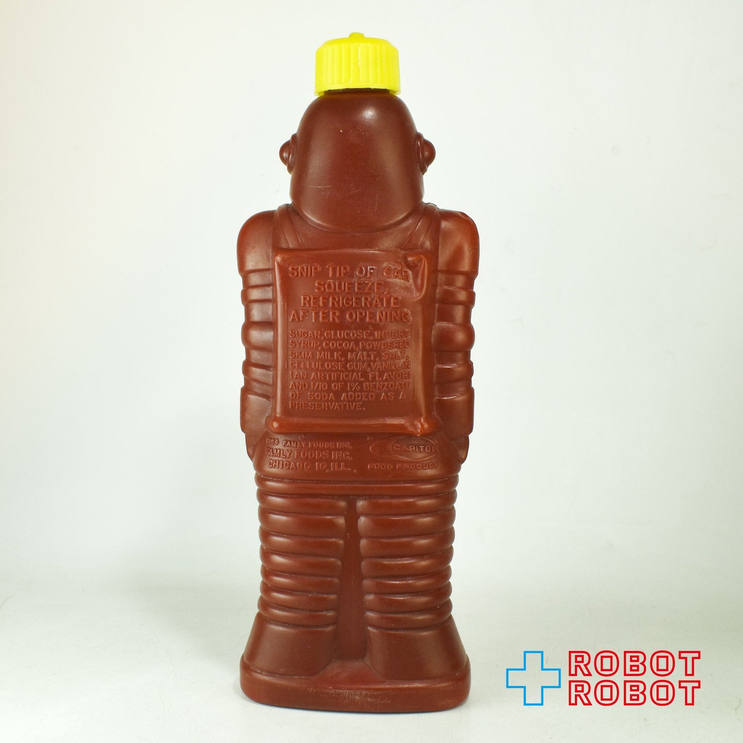 クランキー・チョコレート・フレーバー・シロップ ロボットの形のボトル ※難有り