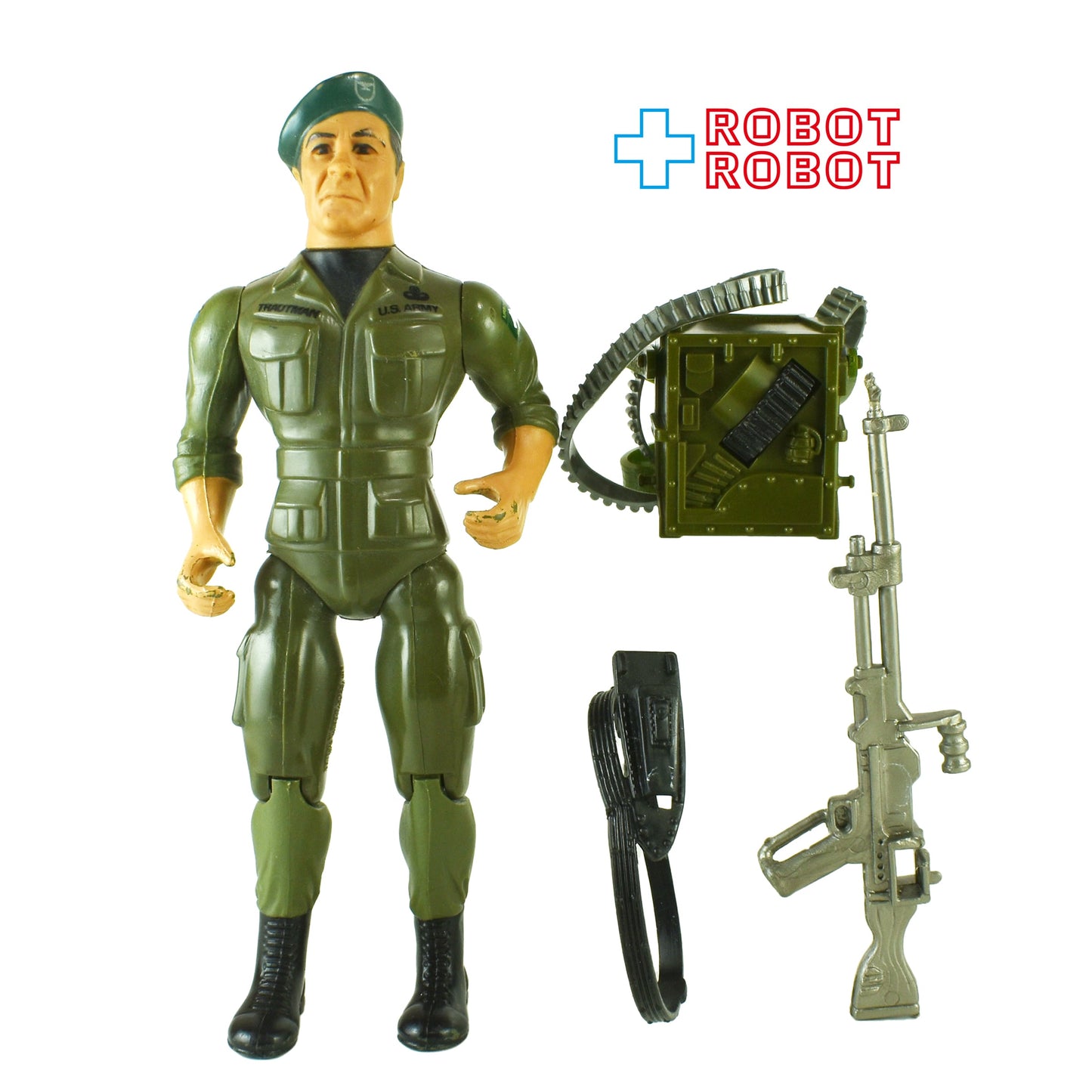 ランボー TVカートゥーン版 トラウトマン アクションフィギュア コレコ社 1985 武器付