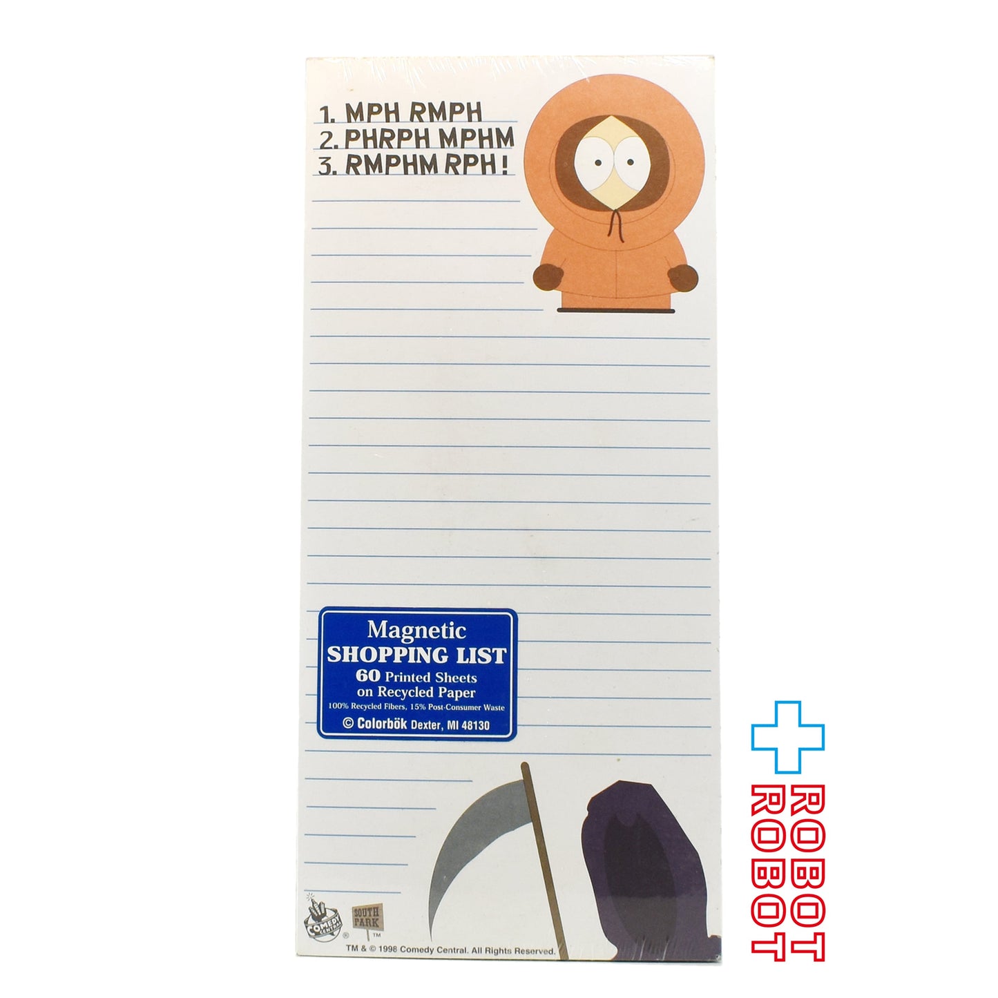 コメディーセントラル サウスパーク ケニー&死神 マグネット ショッピングリスト 未開封