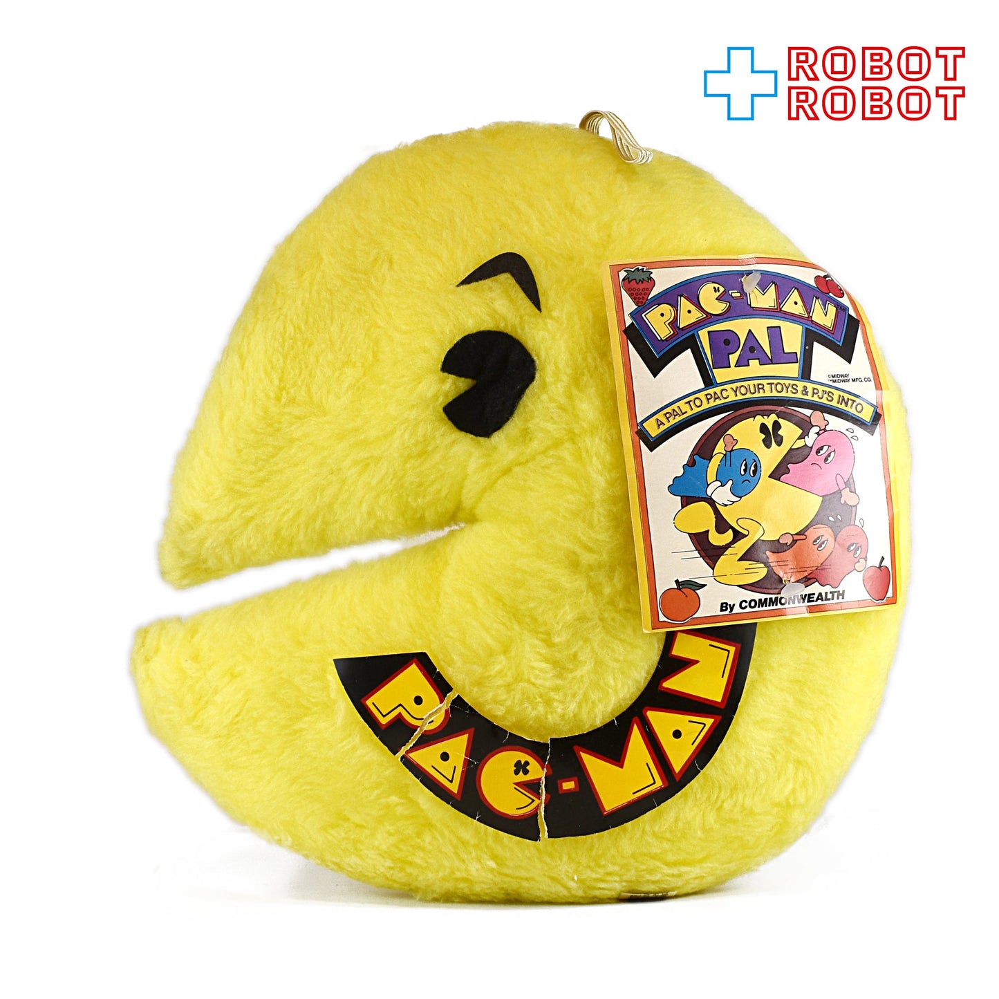 パックマン パル ぬいぐるみ人形 コモンウェルス社 1982 紙タグ付 ※難有り