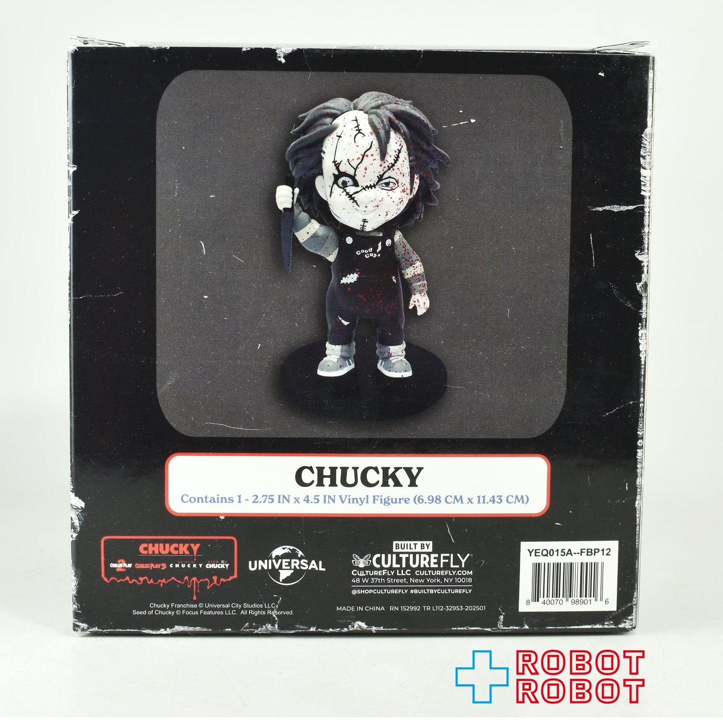 カルチャーフライ チャッキー(モノクロ) ビニールフィギュア 未開封