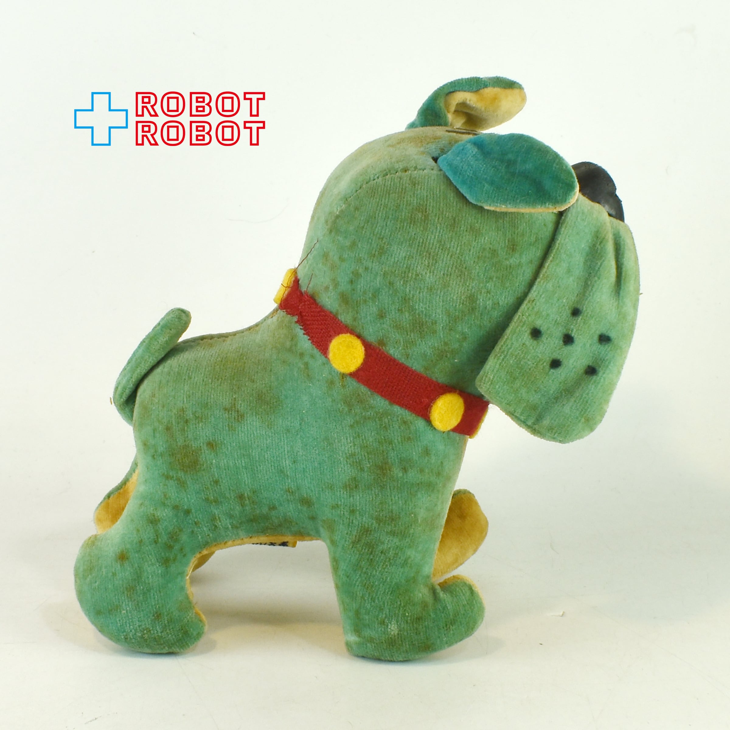 Dakin ドリームペッツ / 緑のブルドッグ おがくず入り ぬいぐるみ人形