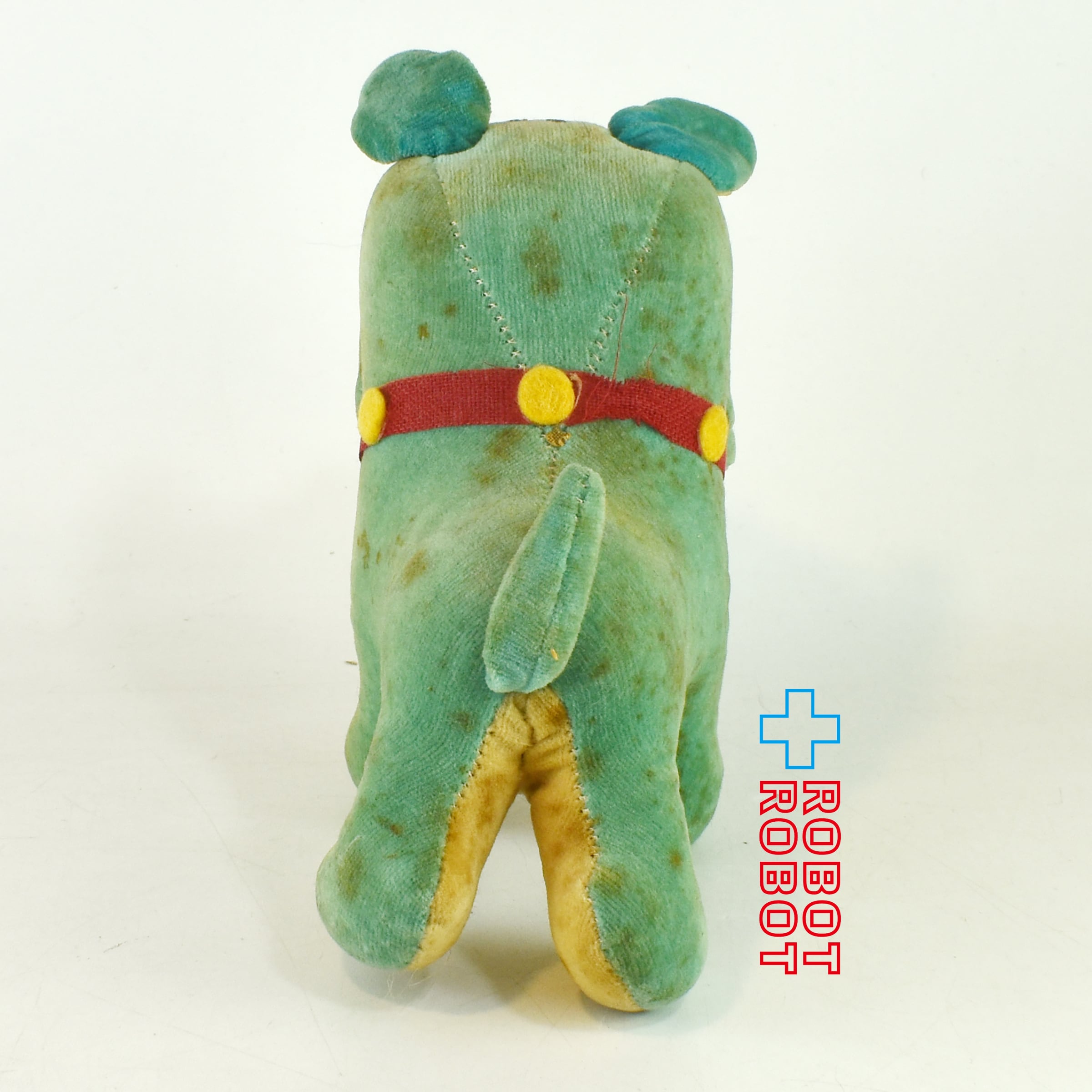 Dakin ドリームペッツ / 緑のブルドッグ おがくず入り ぬいぐるみ人形