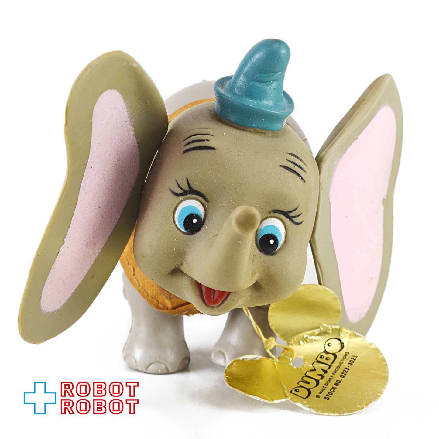 Dakin ダンボ スモールサイズ ソフビ フィギュア メイドイン香港 1970's 紙タグ付