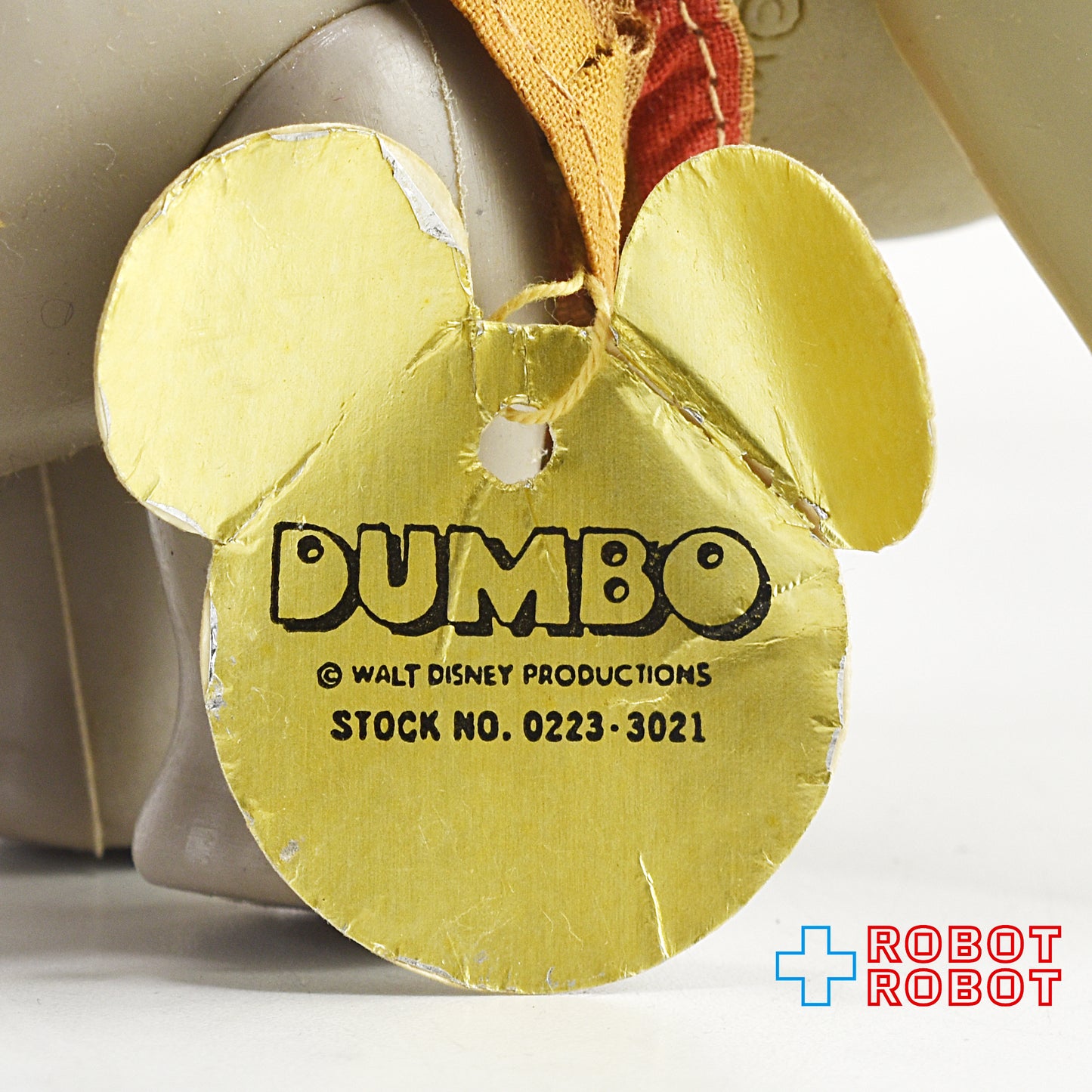 Dakin ダンボ スモールサイズ ソフビ フィギュア メイドイン香港 1970's 紙タグ付