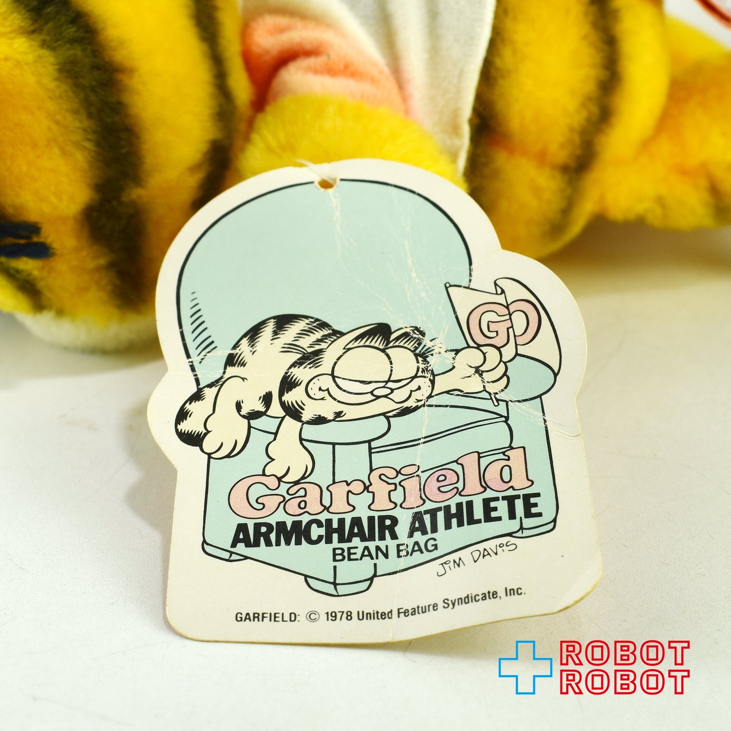 Dakin ガーフィールド アームチェアアスリート フットボール ぬいぐるみ 紙タグ付