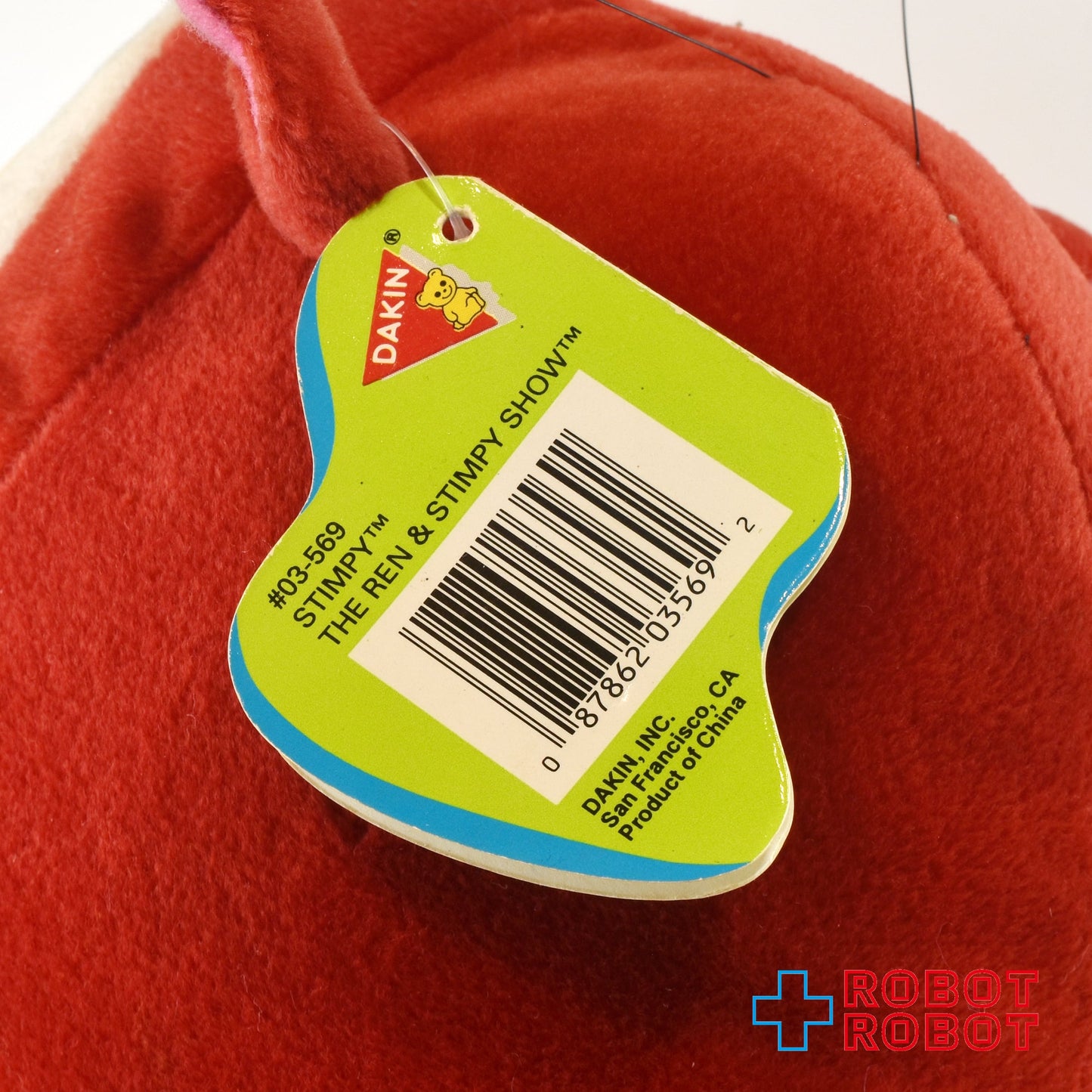 Dakin レン＆スティンピー スティンピー・キャット センチ ぬいぐるみ人形 1992 紙タグ付