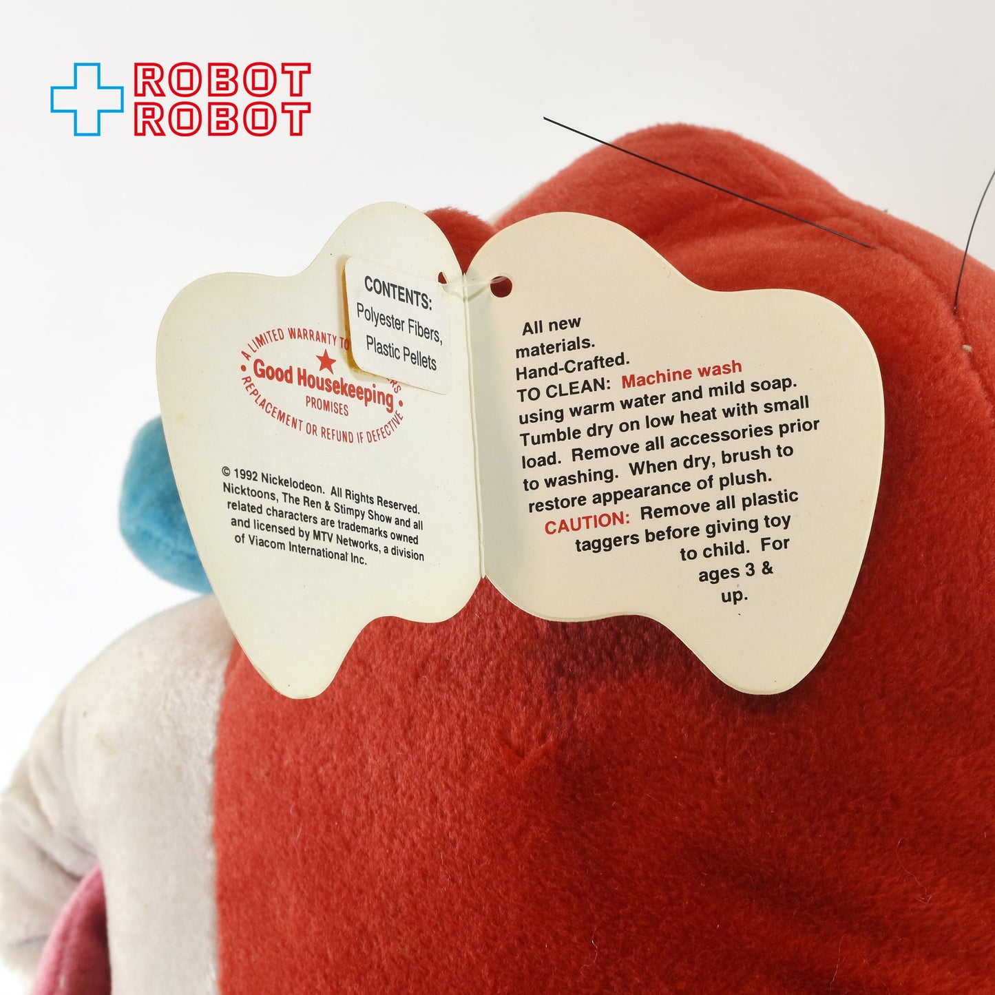 Dakin レン＆スティンピー スティンピー・キャット センチ ぬいぐるみ人形 1992 紙タグ付