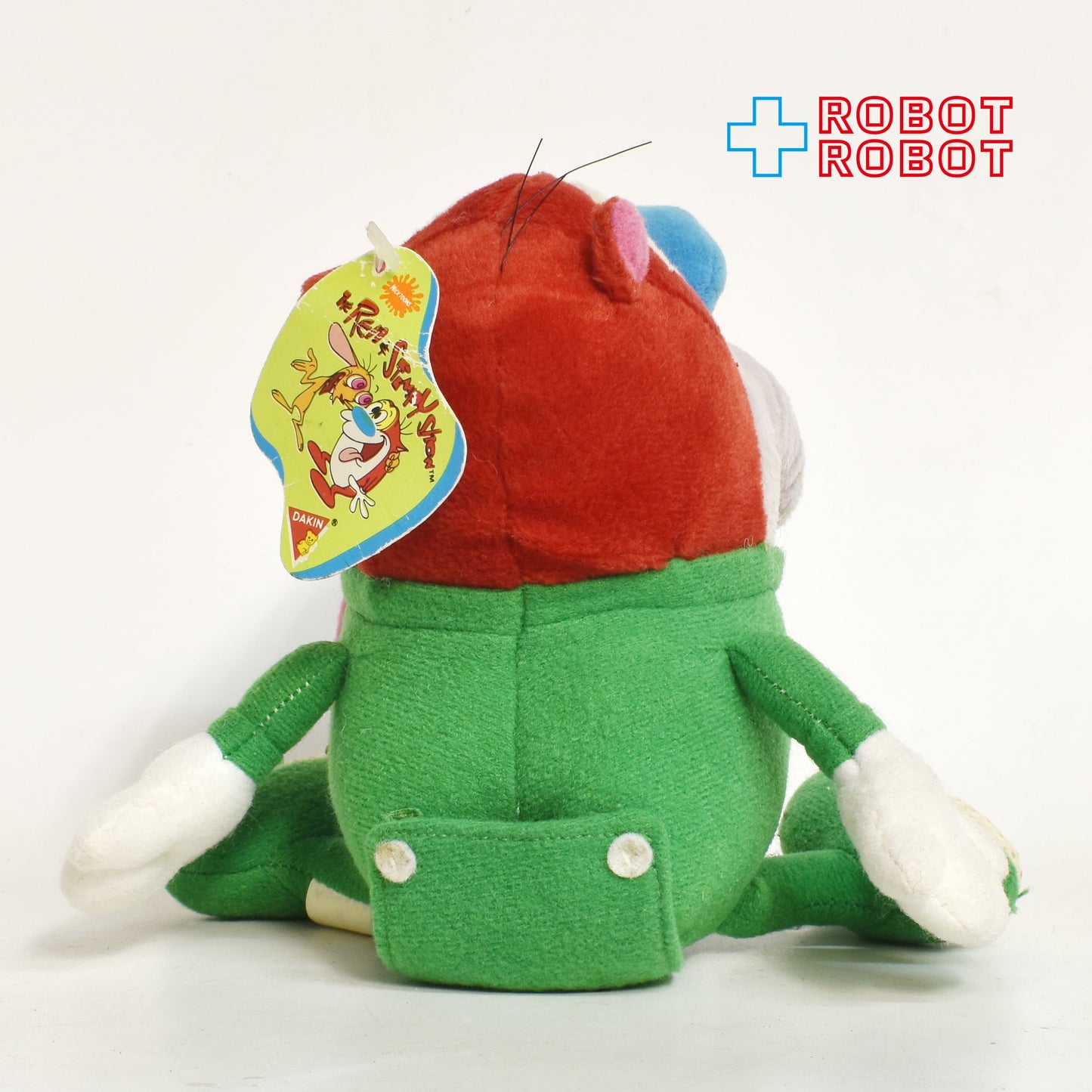 Dakin レン＆スティンピー スティンピー・キャット 緑のパジャマ ぬいぐるみ人形 1992 紙タグ付