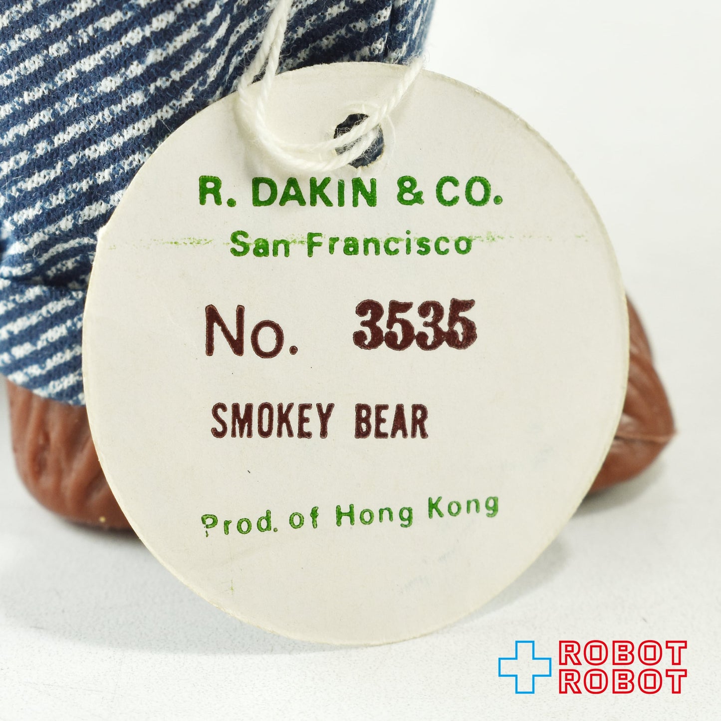 Dakin スモーキー・ベア ソフビ・フィギュア (アドバタイジング) 紙タグ付き